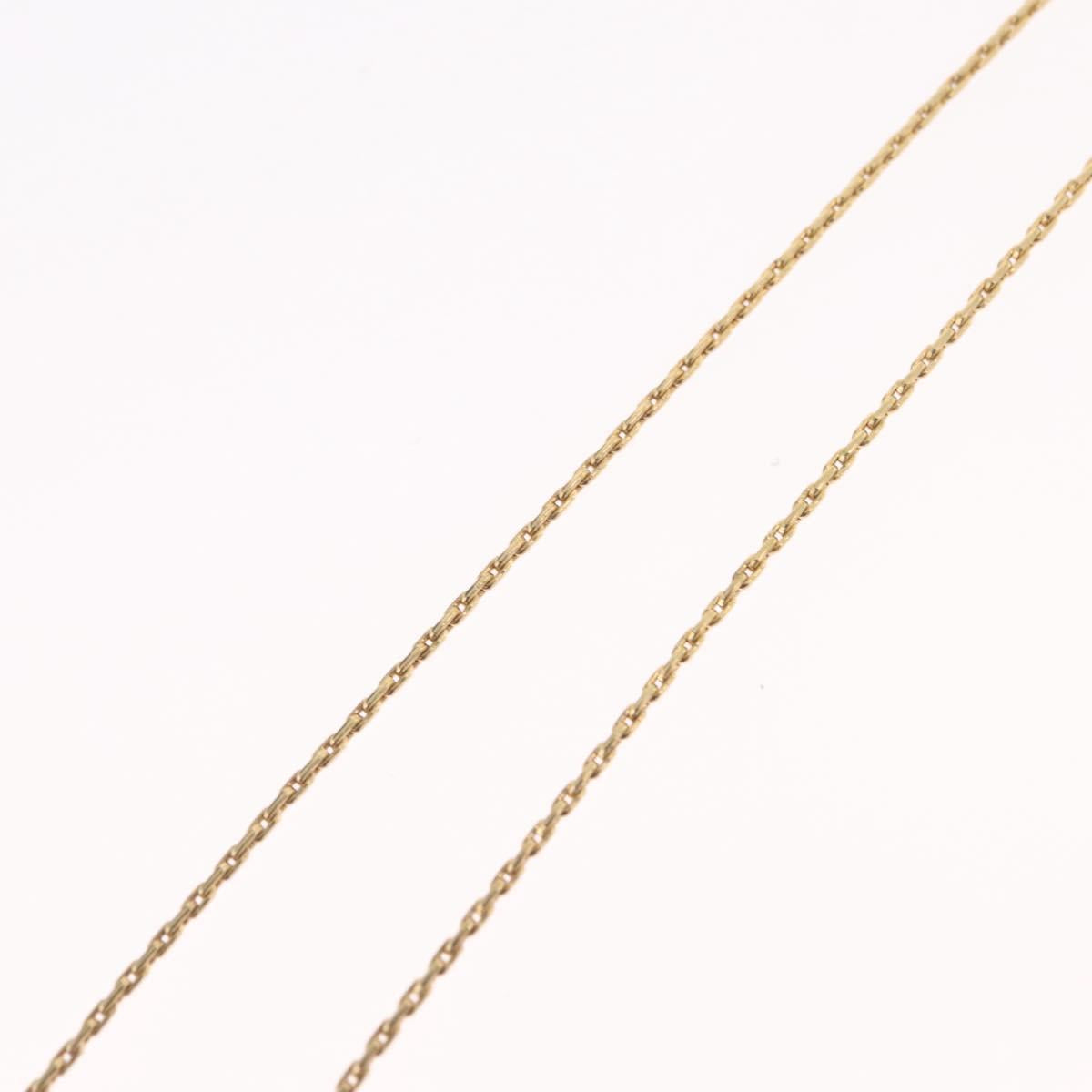 Christian Dior Necklace Metal Gold Tone Auth ka6500