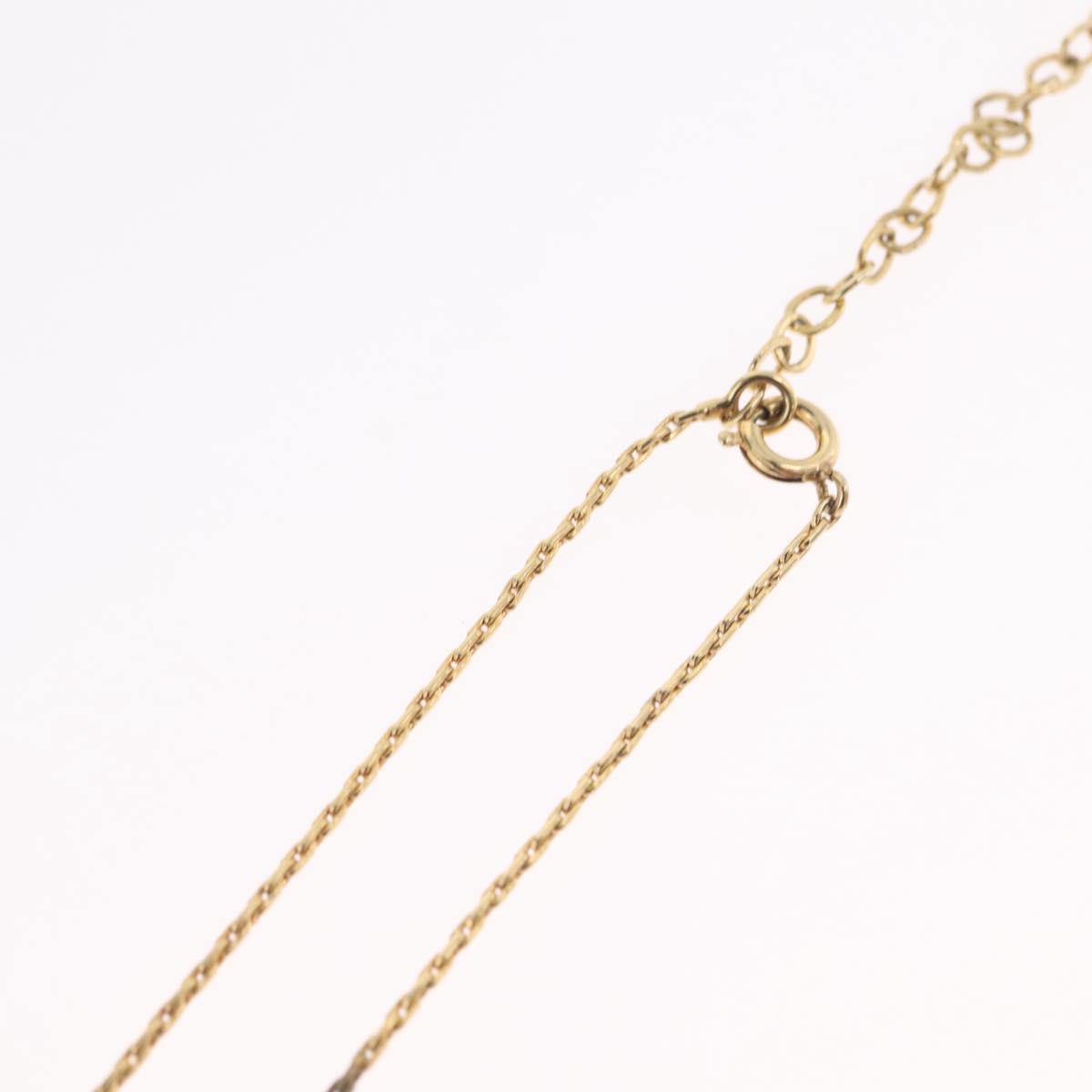 Christian Dior Necklace Metal Gold Tone Auth ka6500