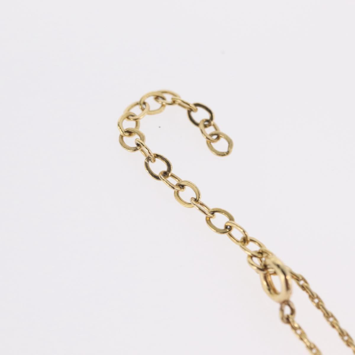 Christian Dior Necklace Metal Gold Tone Auth ka6500