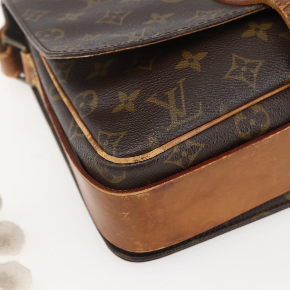 LOUIS VUITTON Monogram Cartouchiere GM Shoulder Bag M51252 LV Auth ka651