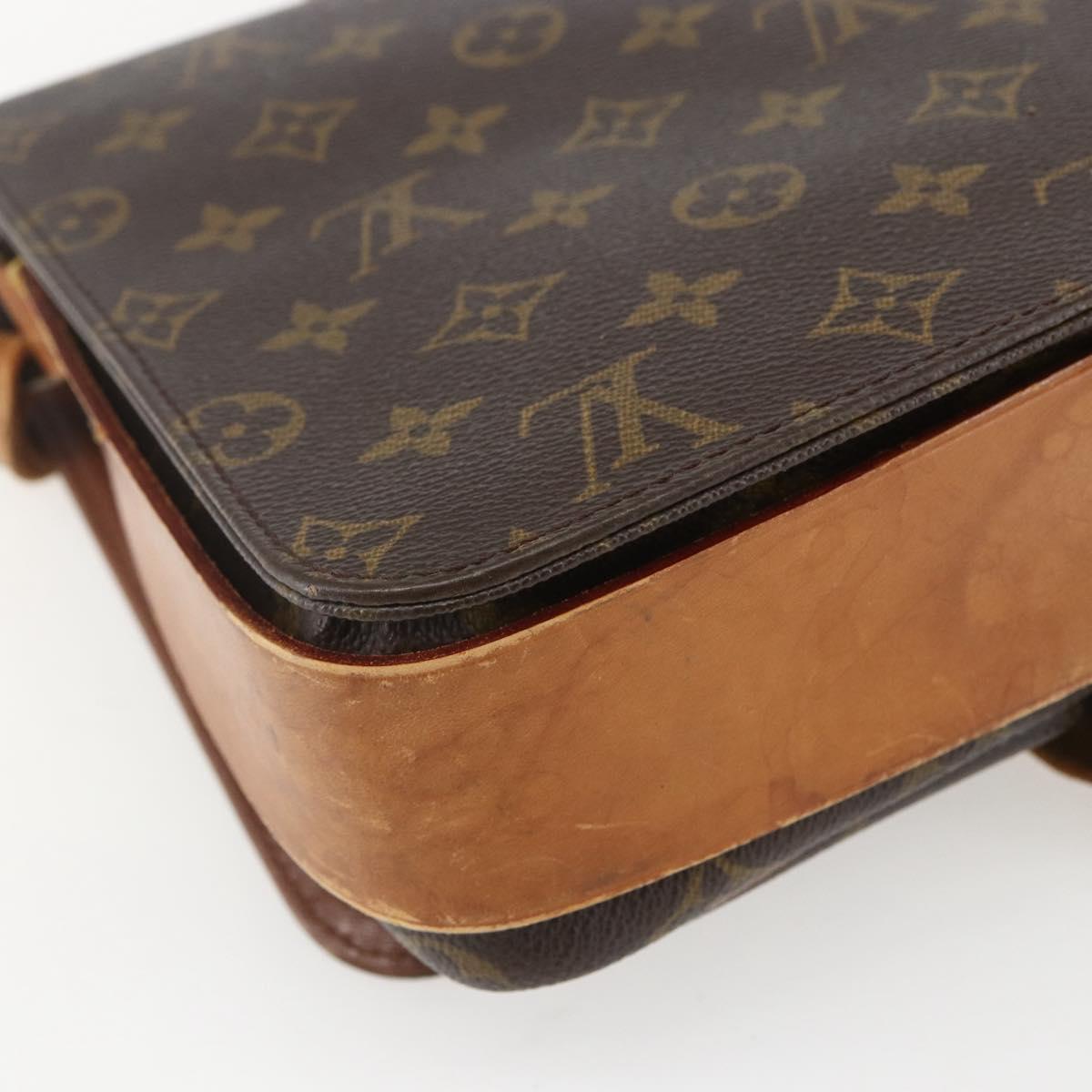 LOUIS VUITTON Monogram Cartouchiere GM Shoulder Bag M51252 LV Auth ka651