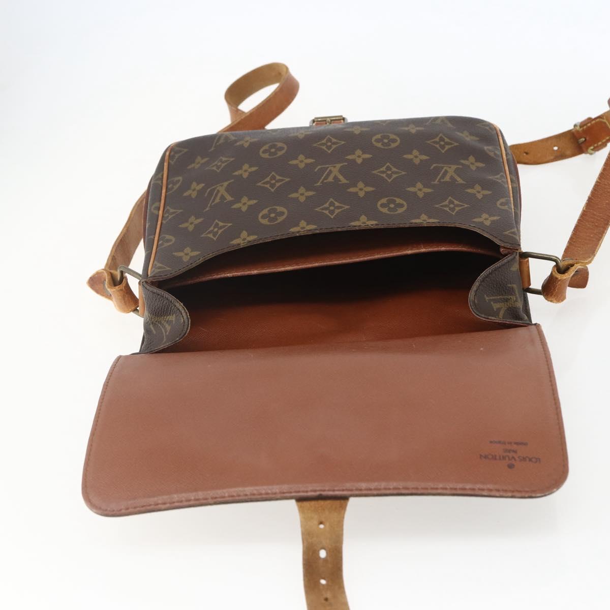 LOUIS VUITTON Monogram Cartouchiere GM Shoulder Bag M51252 LV Auth ka651