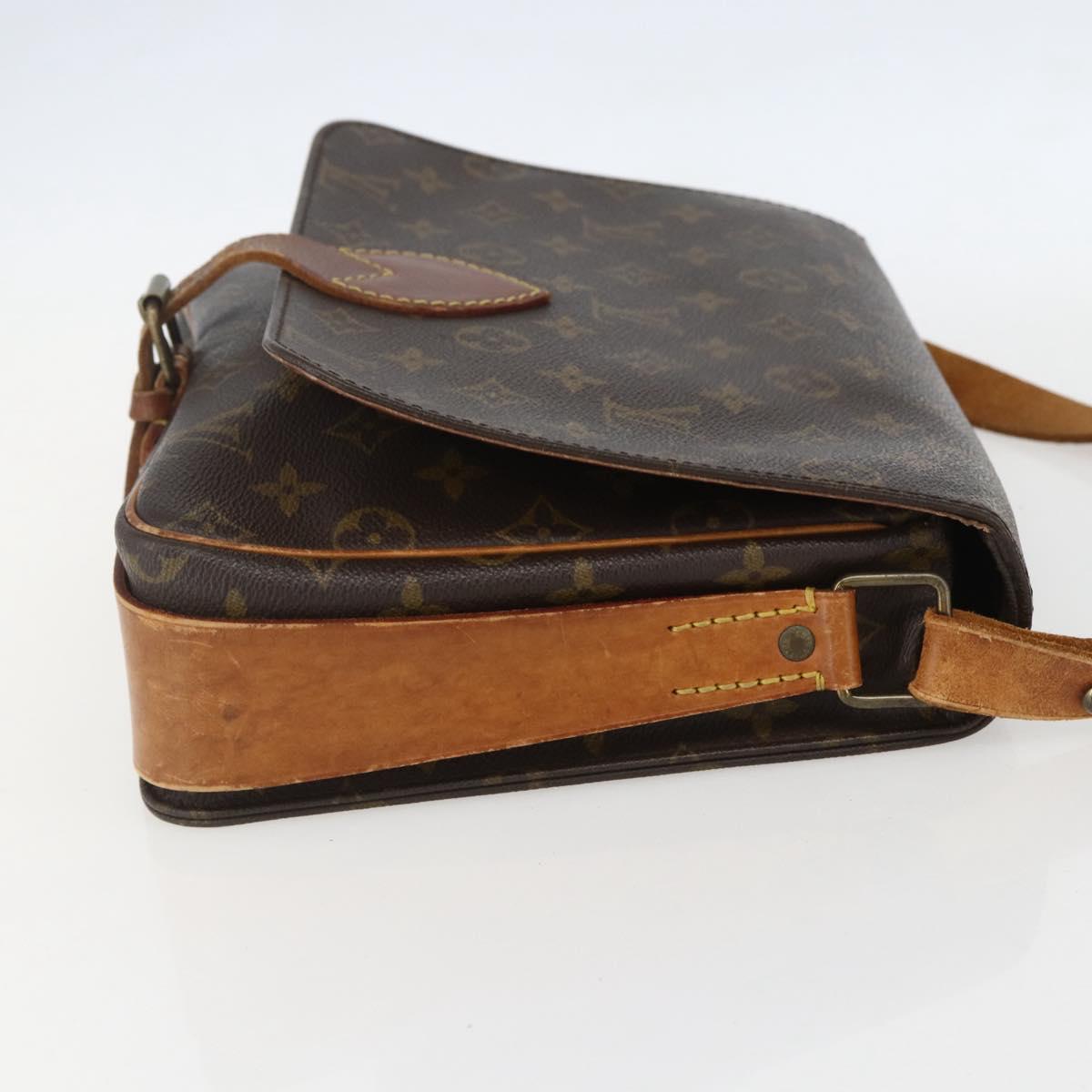 LOUIS VUITTON Monogram Cartouchiere GM Shoulder Bag M51252 LV Auth ka651