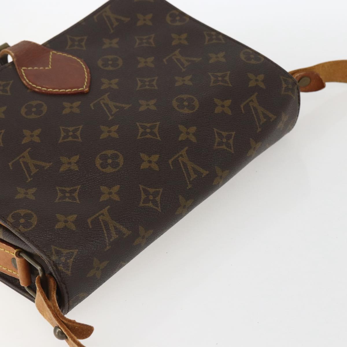 LOUIS VUITTON Monogram Cartouchiere GM Shoulder Bag M51252 LV Auth ka651
