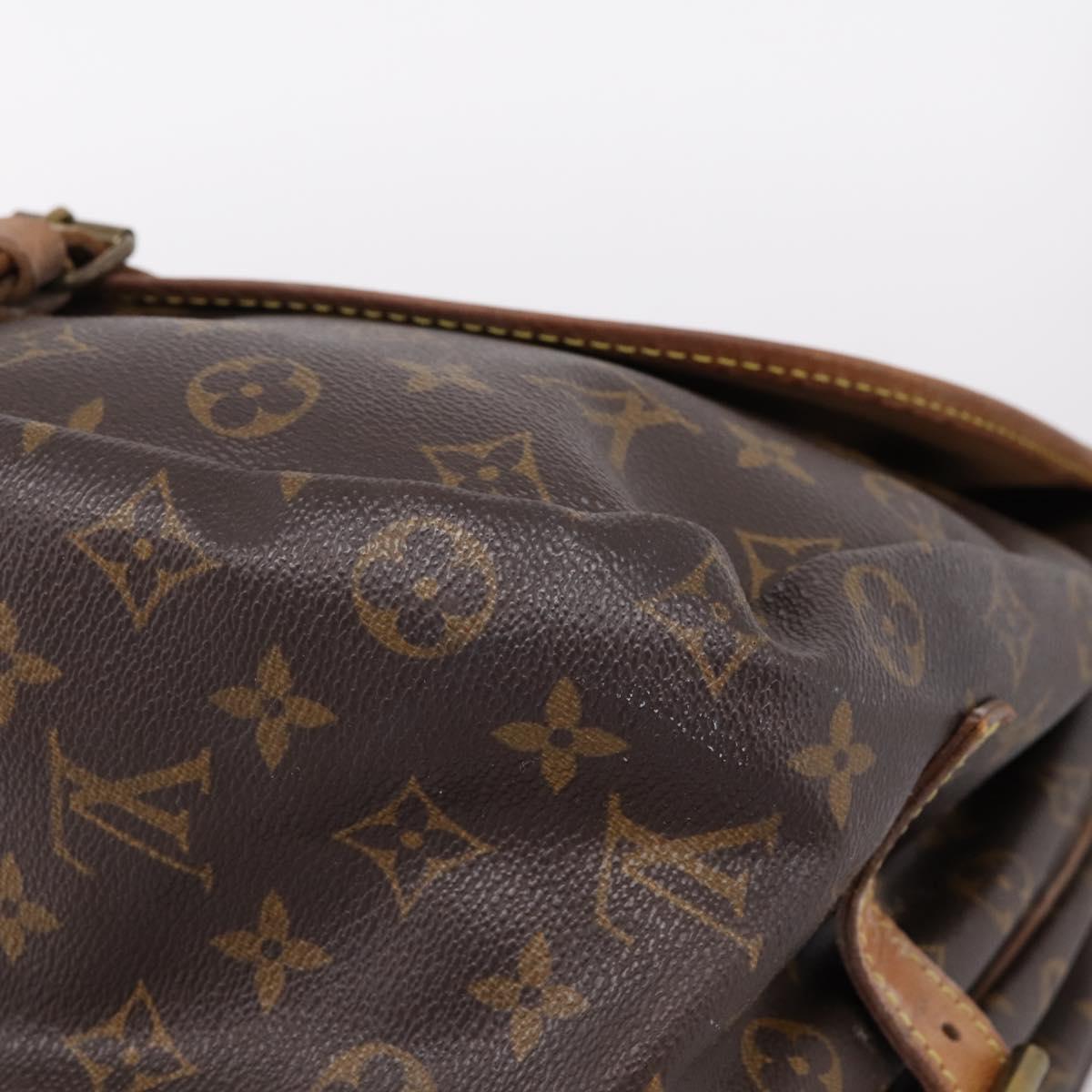 LOUIS VUITTON Monogram Saumur 35 Shoulder Bag M42254 LV Auth ka6513