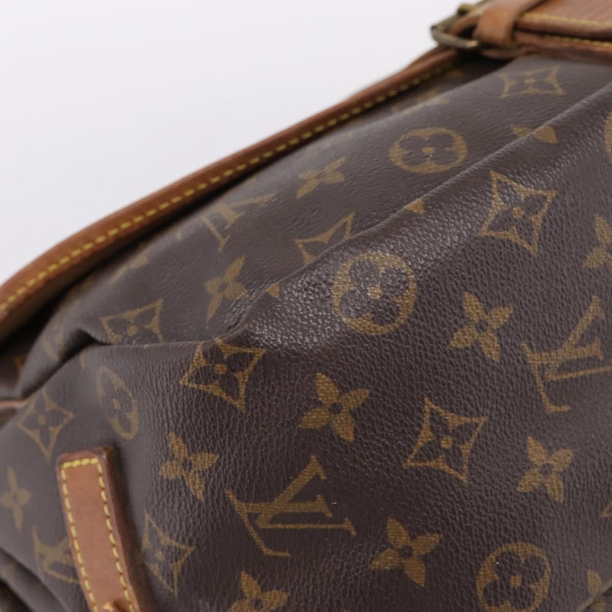 LOUIS VUITTON Monogram Saumur 35 Shoulder Bag M42254 LV Auth ka6513