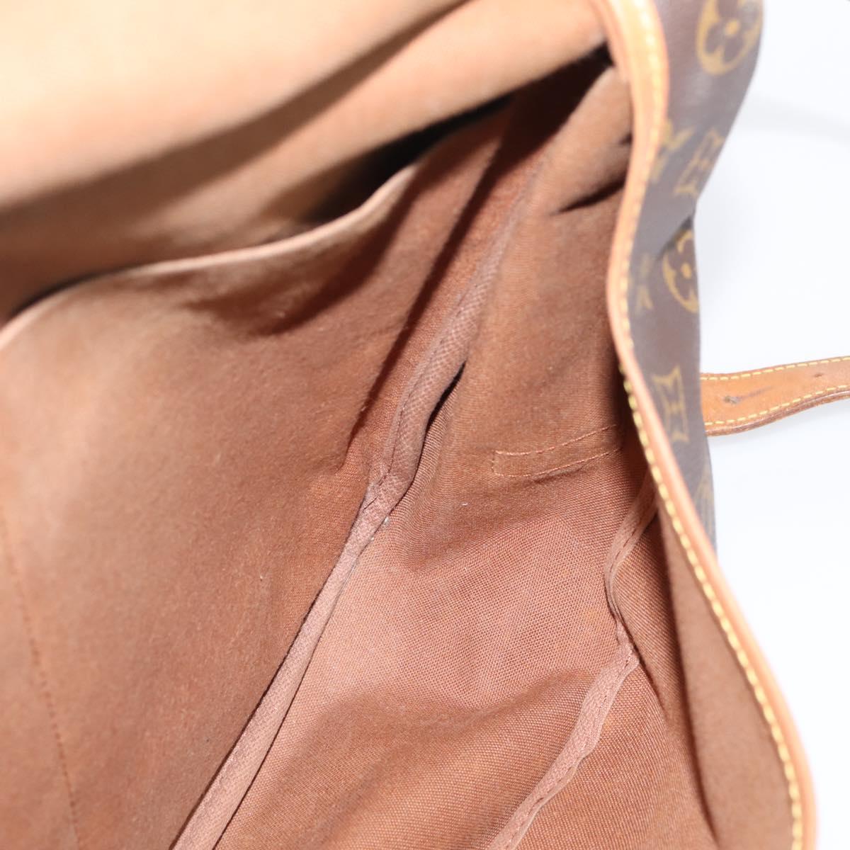 LOUIS VUITTON Monogram Saumur 35 Shoulder Bag M42254 LV Auth ka6513