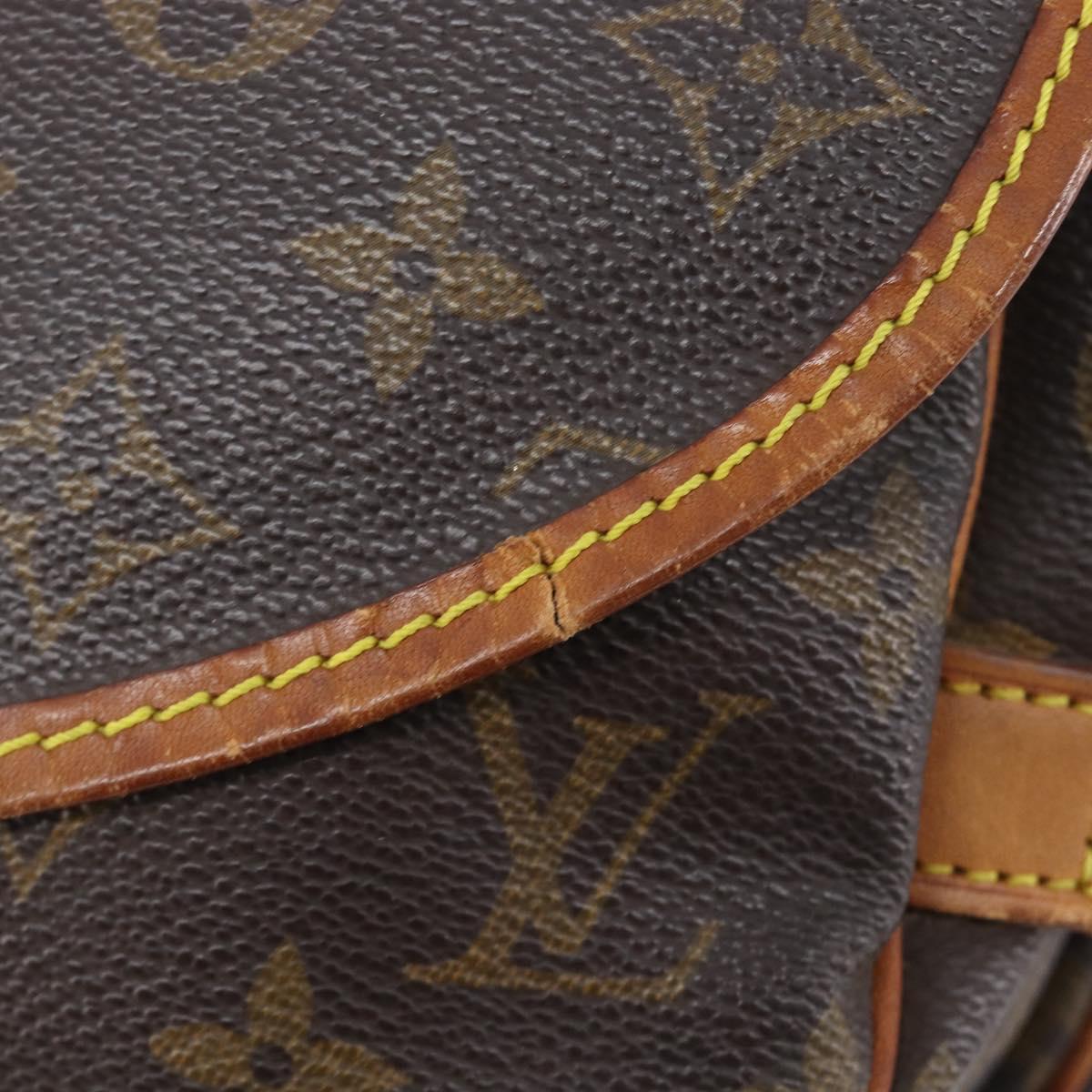 LOUIS VUITTON Monogram Saumur 30 Shoulder Bag M42256 LV Auth ka6514