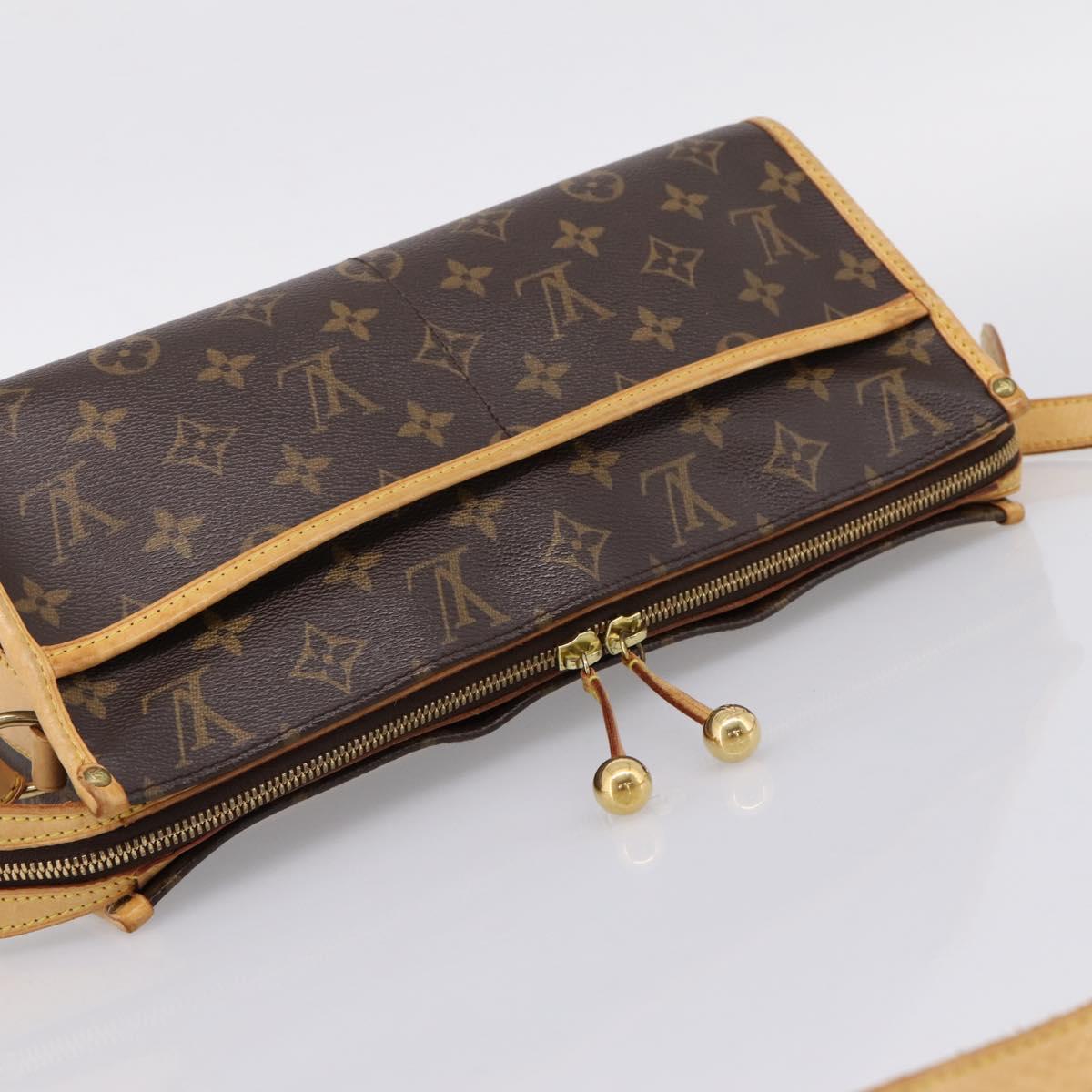 LOUIS VUITTON Monogram Popincourt Long Shoulder Bag M40008 LV Auth ka6535A