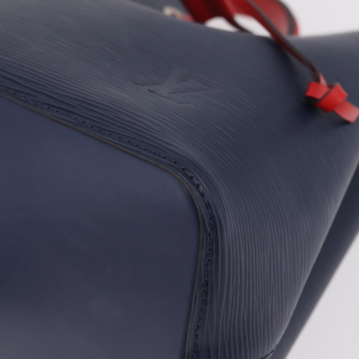 LOUIS VUITTON Epi Neonoe Hand Bag Indigo Red M54367 LV Auth ka6537