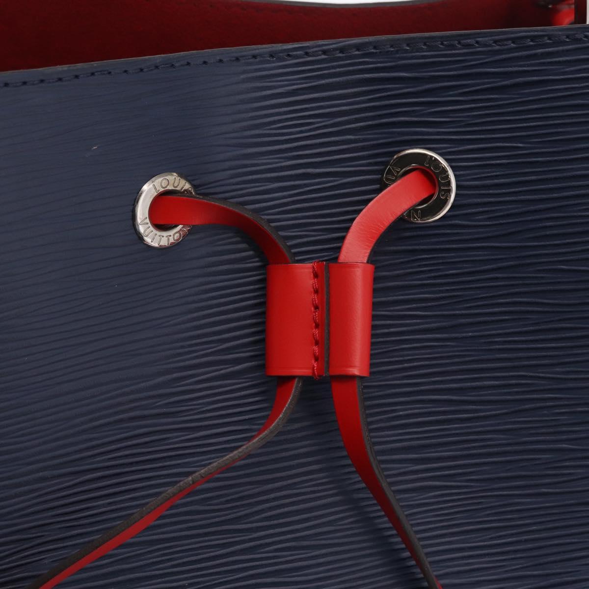 LOUIS VUITTON Epi Neonoe Hand Bag Indigo Red M54367 LV Auth ka6537