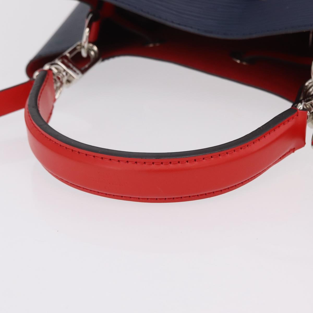 LOUIS VUITTON Epi Neonoe Hand Bag Indigo Red M54367 LV Auth ka6537