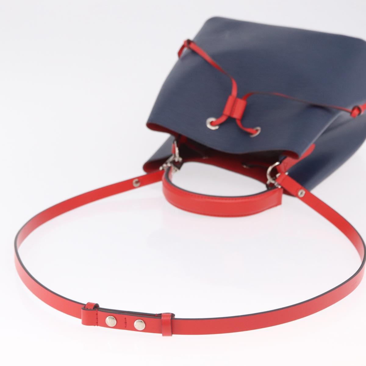 LOUIS VUITTON Epi Neonoe Hand Bag Indigo Red M54367 LV Auth ka6537