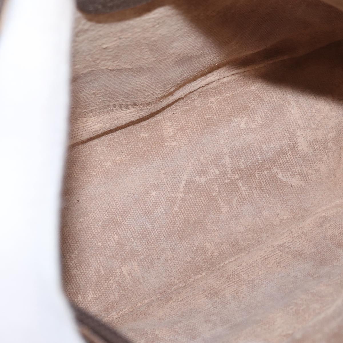 GUCCI GG Supreme Web Sherry Line Bag PVC Beige Gold 001 123 6177 Auth ka654