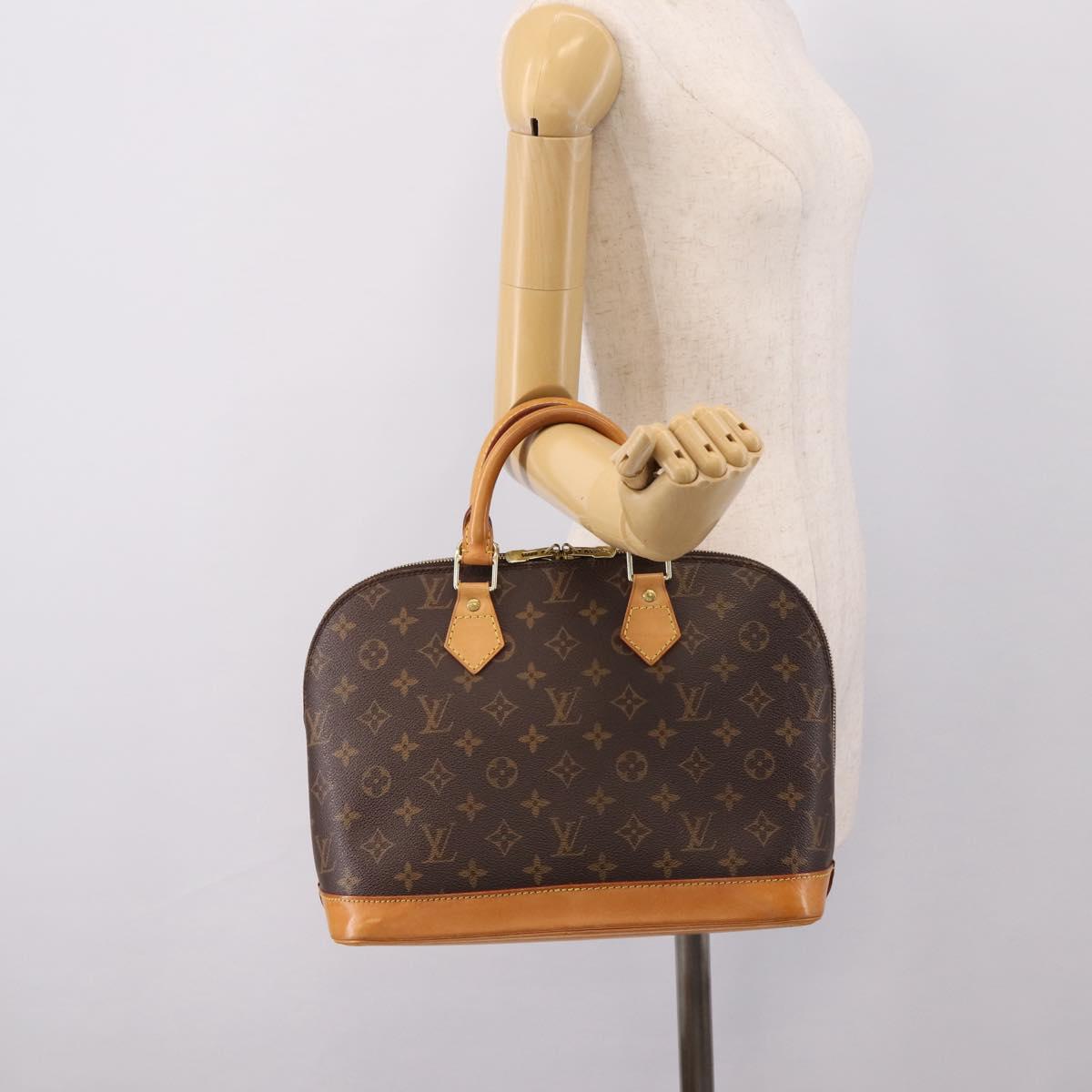 LOUIS VUITTON Monogram Alma Hand Bag M51130 LV Auth ka6544V