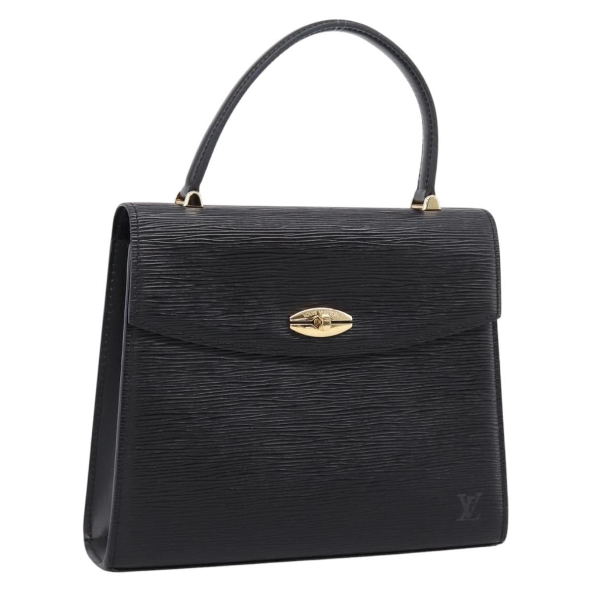 LOUIS VUITTON Epi Malesherbes Hand Bag Black M52372 LV Auth ka6554