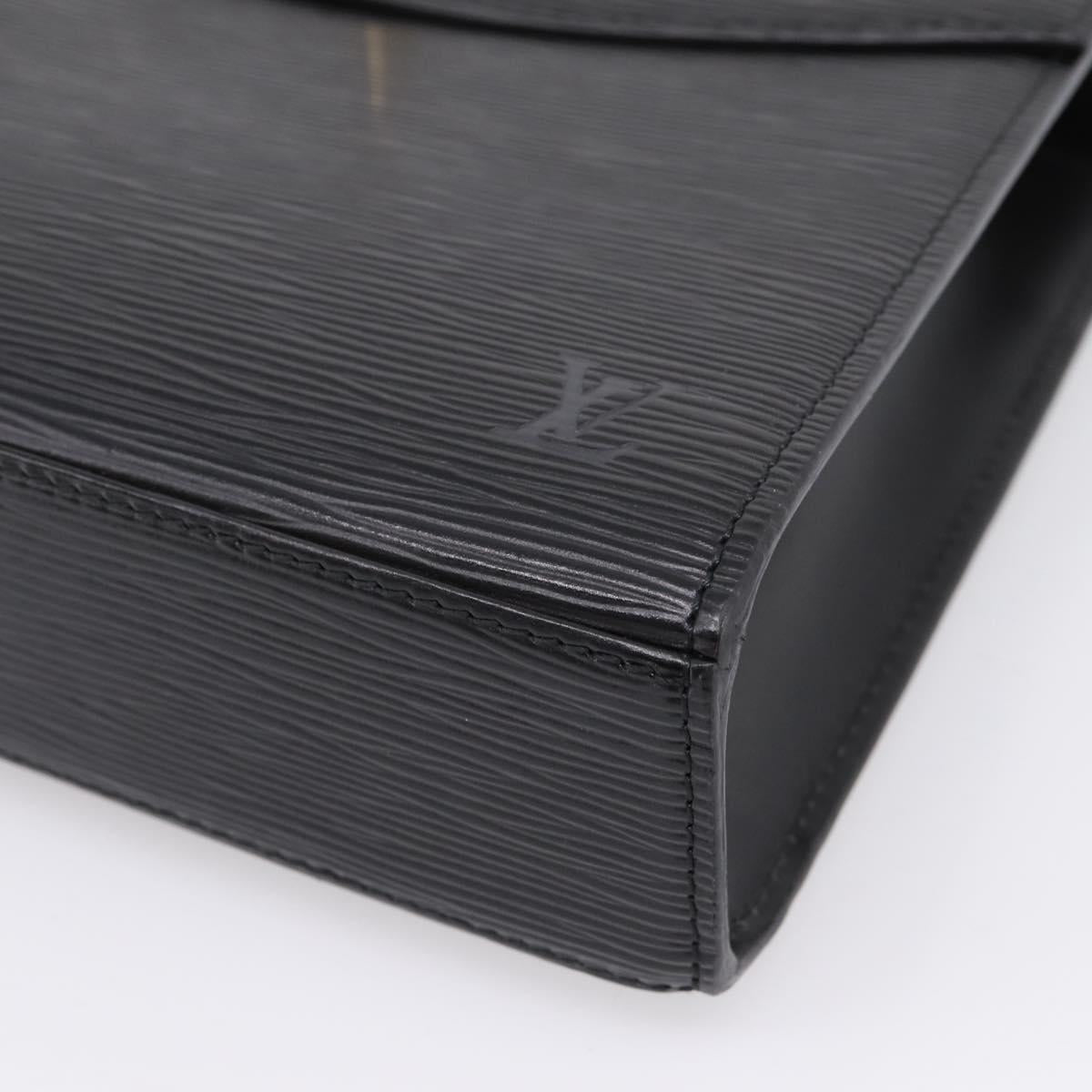 LOUIS VUITTON Epi Malesherbes Hand Bag Black M52372 LV Auth ka6554
