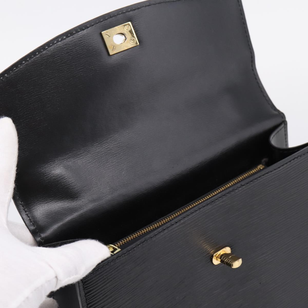 LOUIS VUITTON Epi Malesherbes Hand Bag Black M52372 LV Auth ka6554