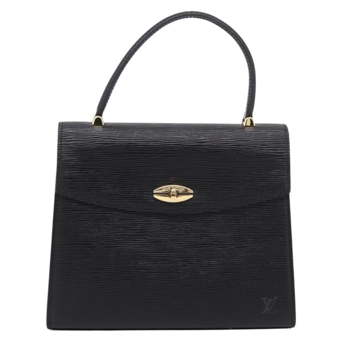LOUIS VUITTON Epi Malesherbes Hand Bag Black M52372 LV Auth ka6554