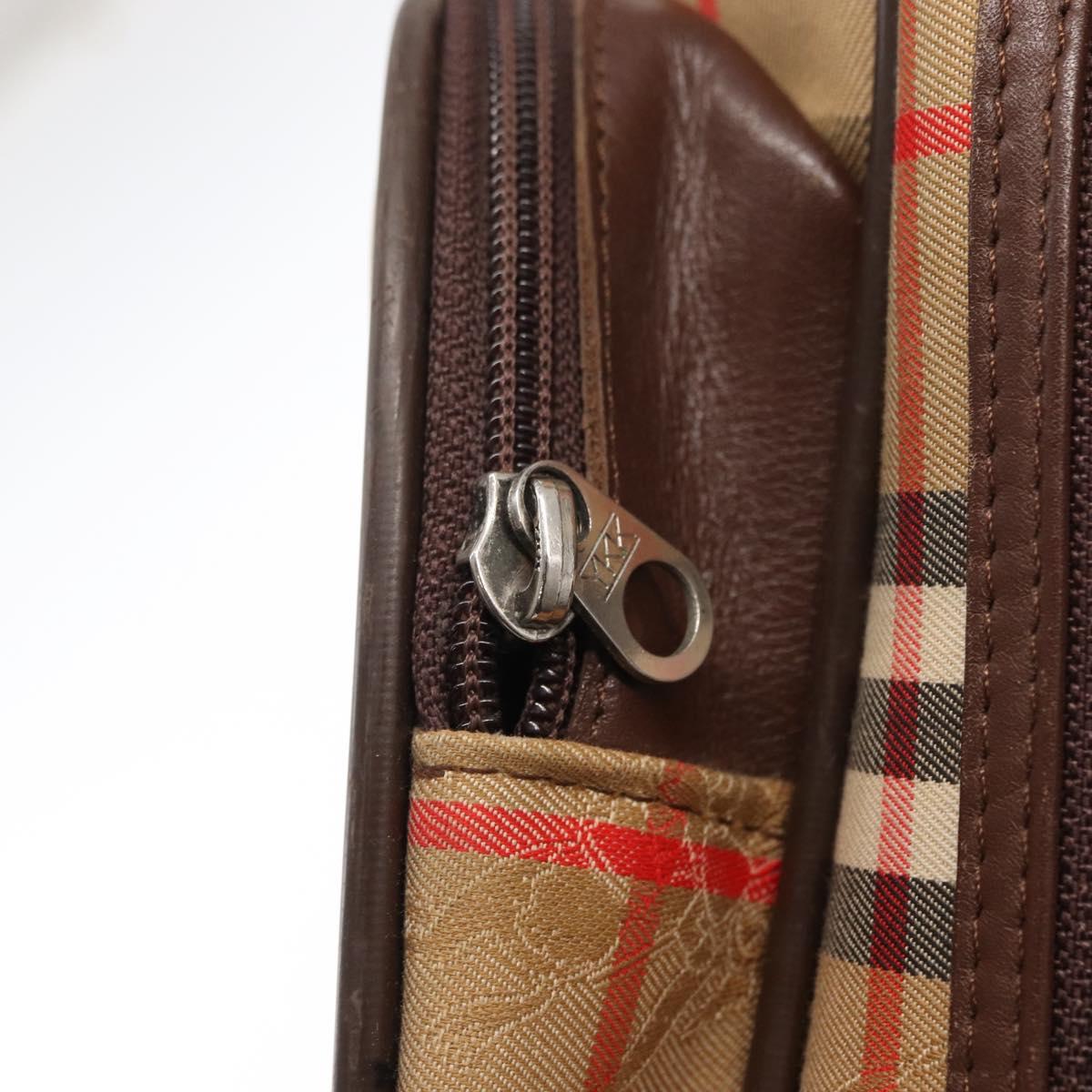 Burberrys Nova Check Travel Bag Canvas 2way Beige Auth ka657