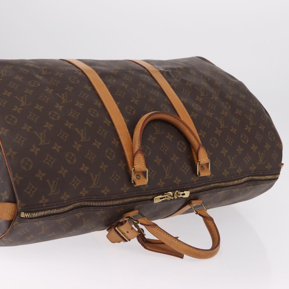 LOUIS VUITTON Monogram Keepall 60 Boston Bag M41422 LV Auth ka6571