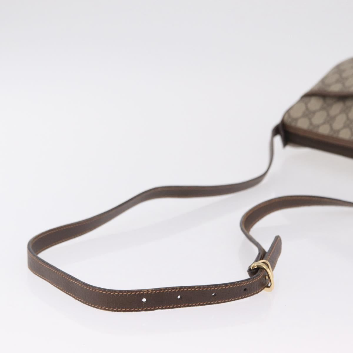 GUCCI GG Supreme Web Sherry Line Bag PVC Beige Gold 001 123 6177 Auth ka6578