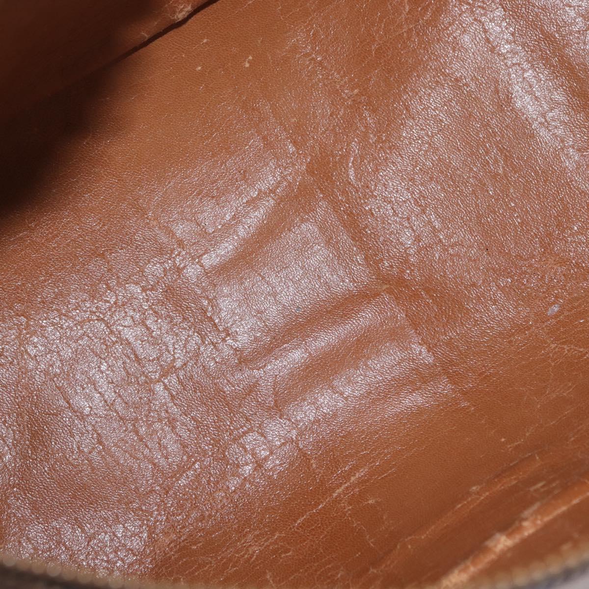 GUCCI GG Supreme Web Sherry Line Hand Bag PVC Beige Gold Auth ka659