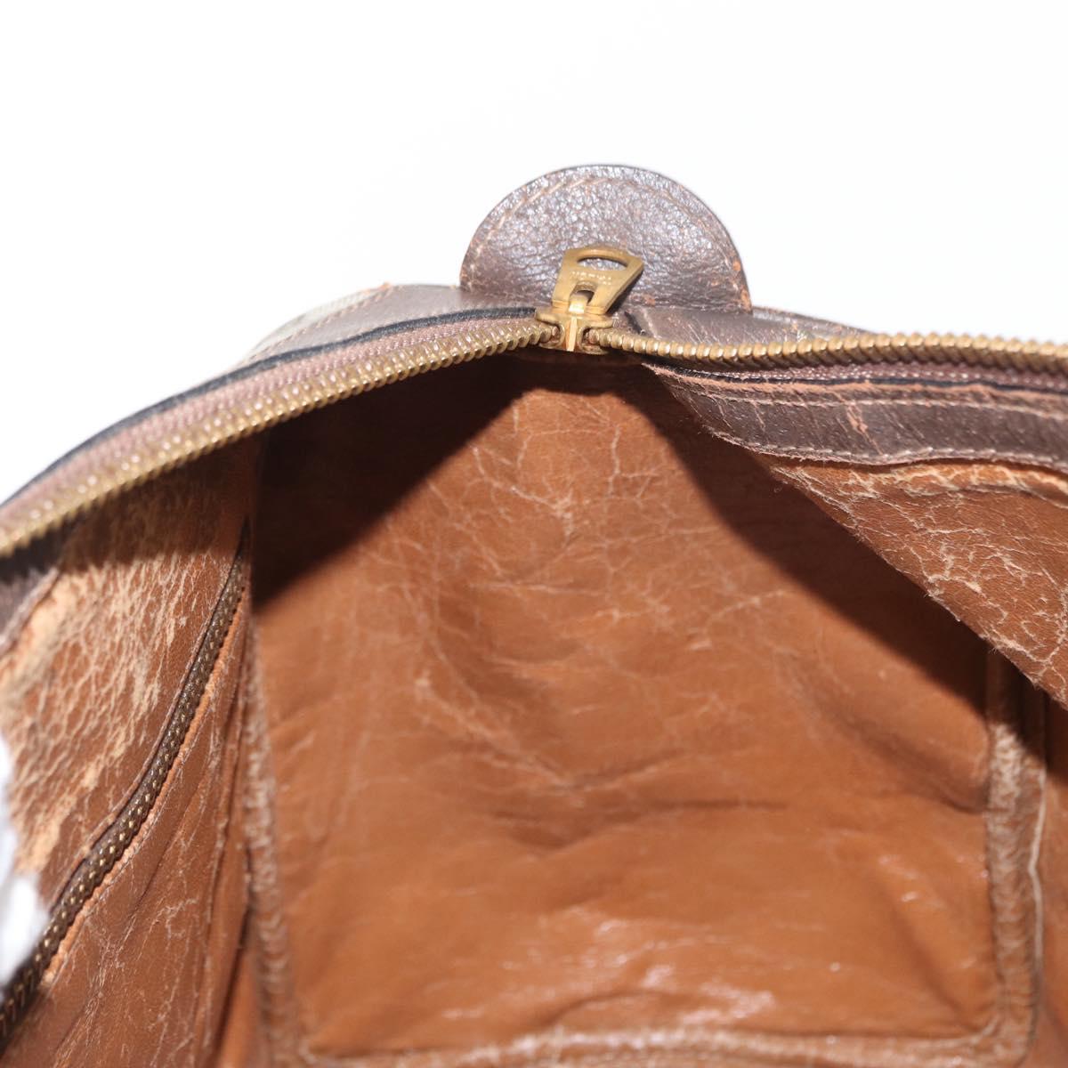 GUCCI GG Supreme Web Sherry Line Hand Bag PVC Beige Gold Auth ka659