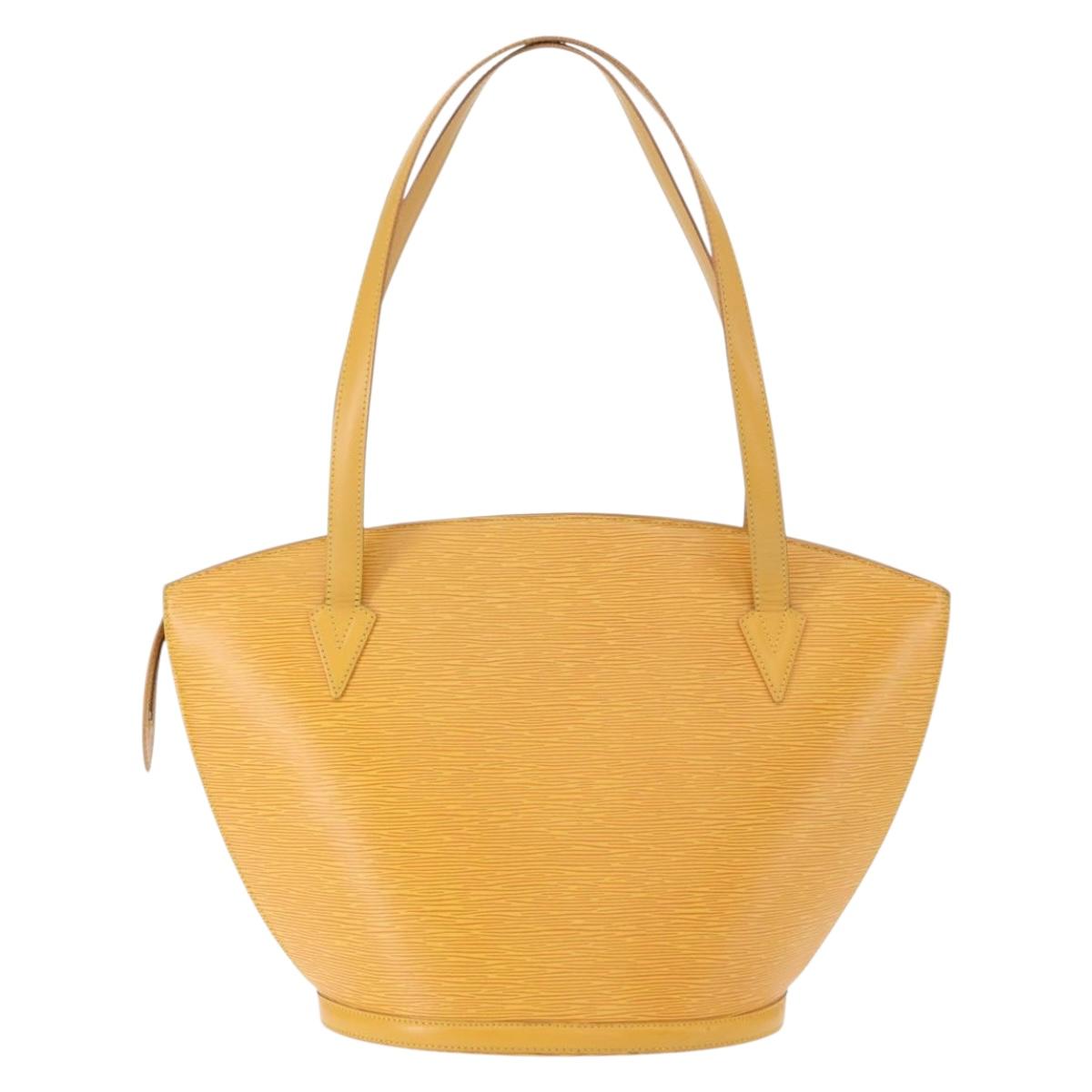 LOUIS VUITTON Epi Saint Jacques Shopping Shoulder Bag Yellow M52269 Auth ka660