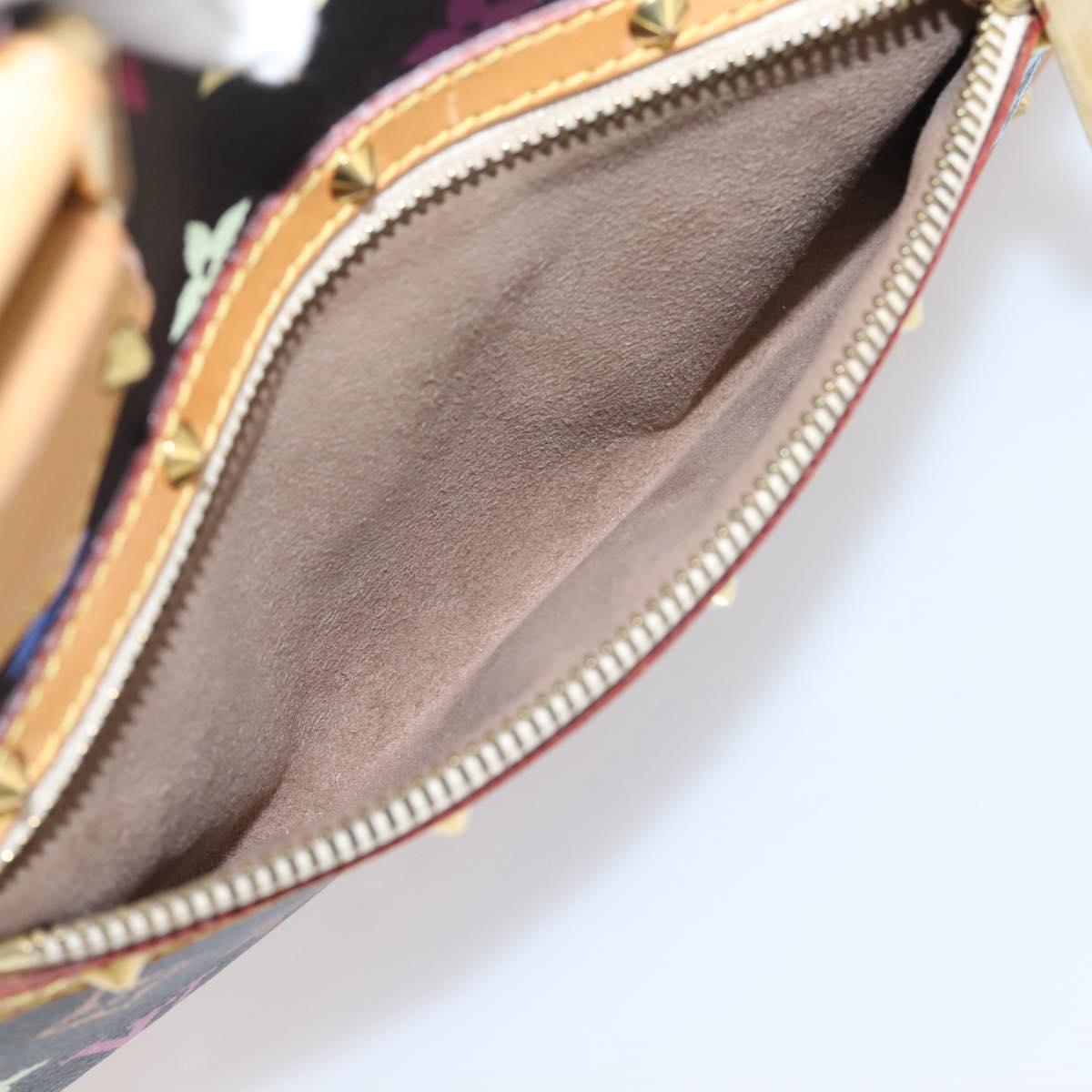 LOUIS VUITTON Monogram Multicolor Alma PM Hand Bag Black M40444 LV Auth ka6600V