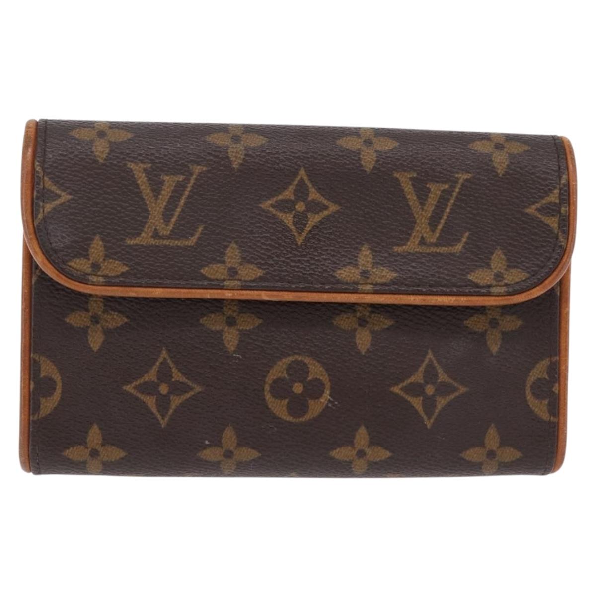 LOUIS VUITTON Monogram Pochette Florentine Waist bag M51855 LV Auth ka6601