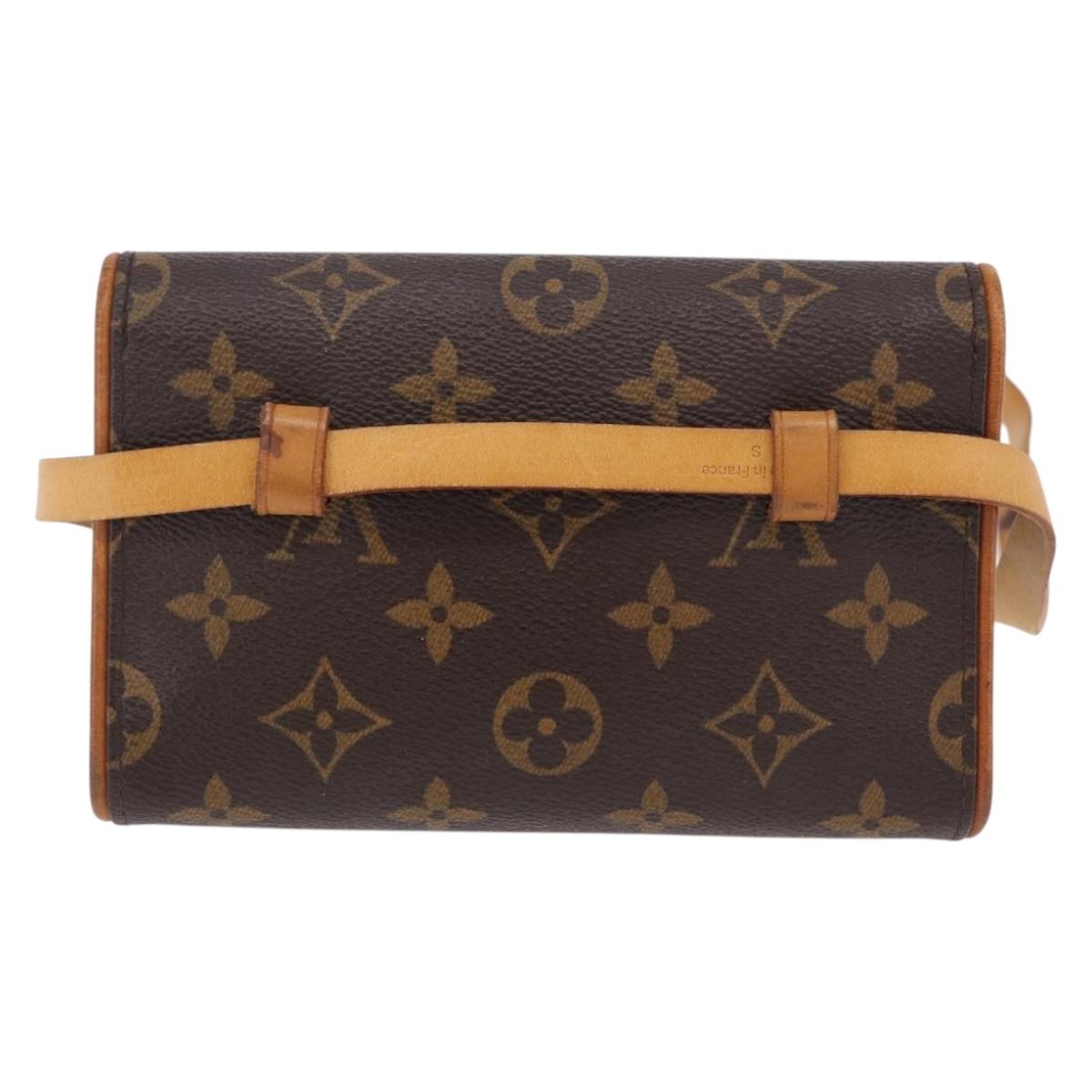 LOUIS VUITTON Monogram Pochette Florentine Waist bag M51855 LV Auth ka6601