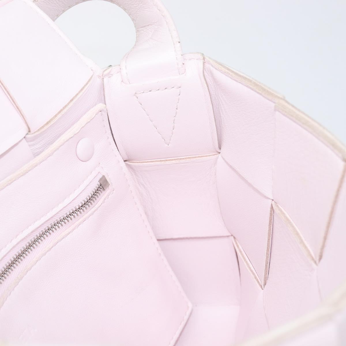 Bottega Veneta MAXI INTRECCIATO cassette Shoulder Bag Pink Silver Auth ka6605V