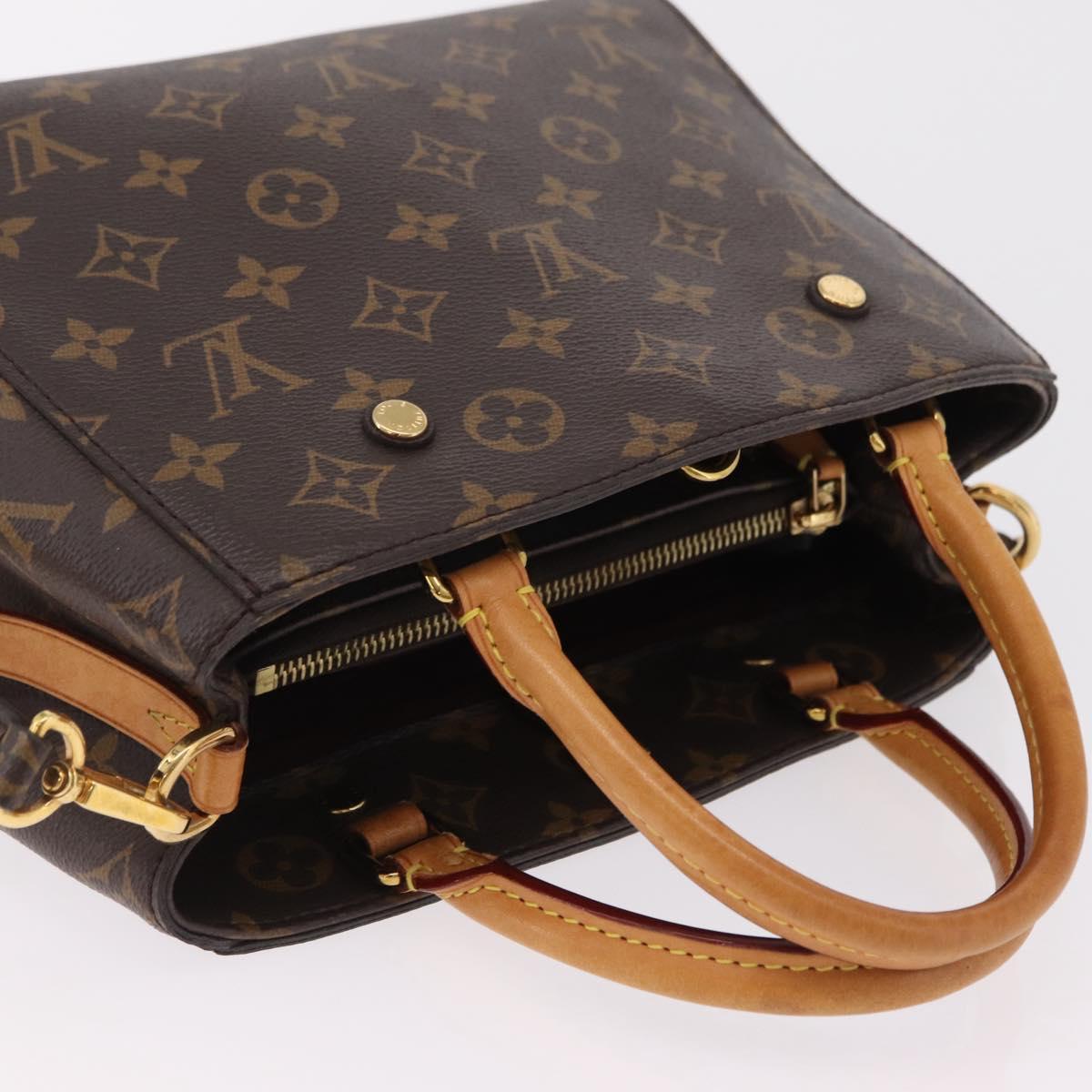 LOUIS VUITTON Monogram Montaigne BB Hand Bag 2way M41055 LV Auth ka6622V