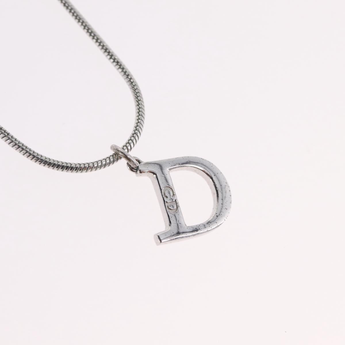 Christian Dior Necklace metal Silver Auth ka6625