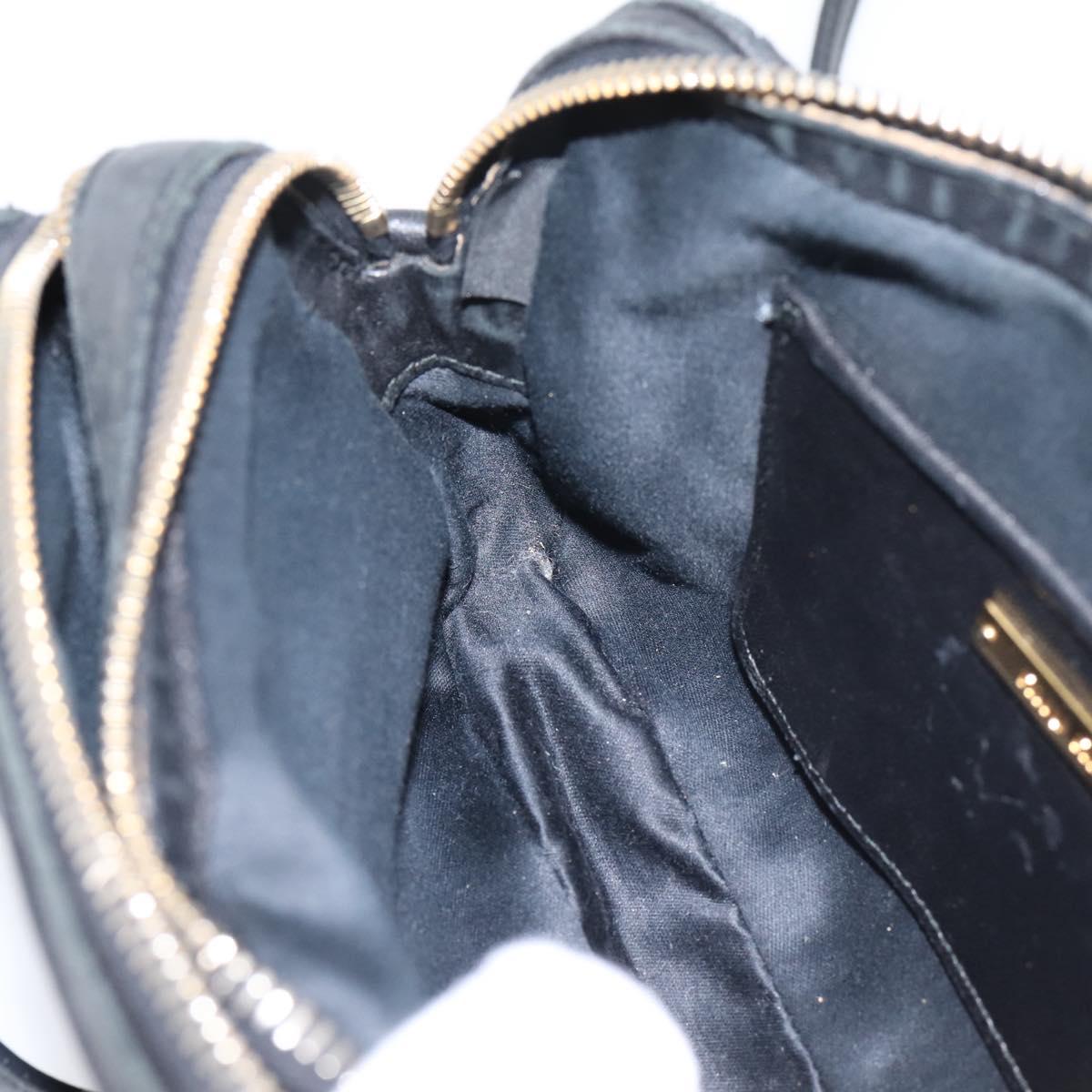 Miu Miu Matelasse Shoulder Bag Leather Black Gold Auth ka6641