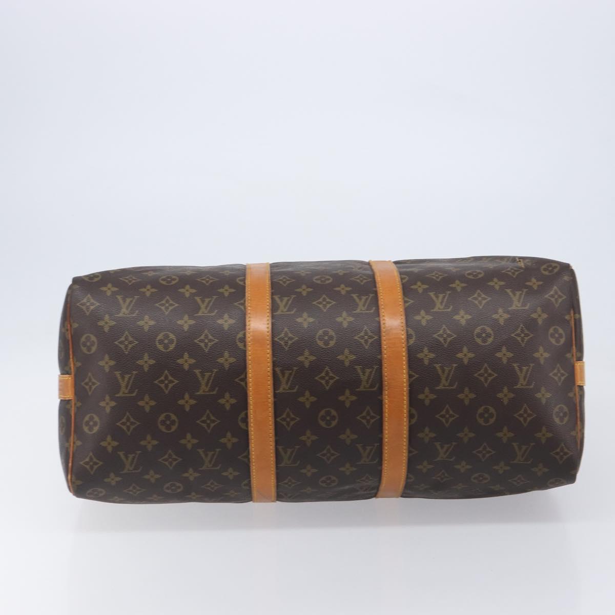 LOUIS VUITTON Monogram Keepall Bandouliere 50 Boston Bag M41416 LV Auth ka6643