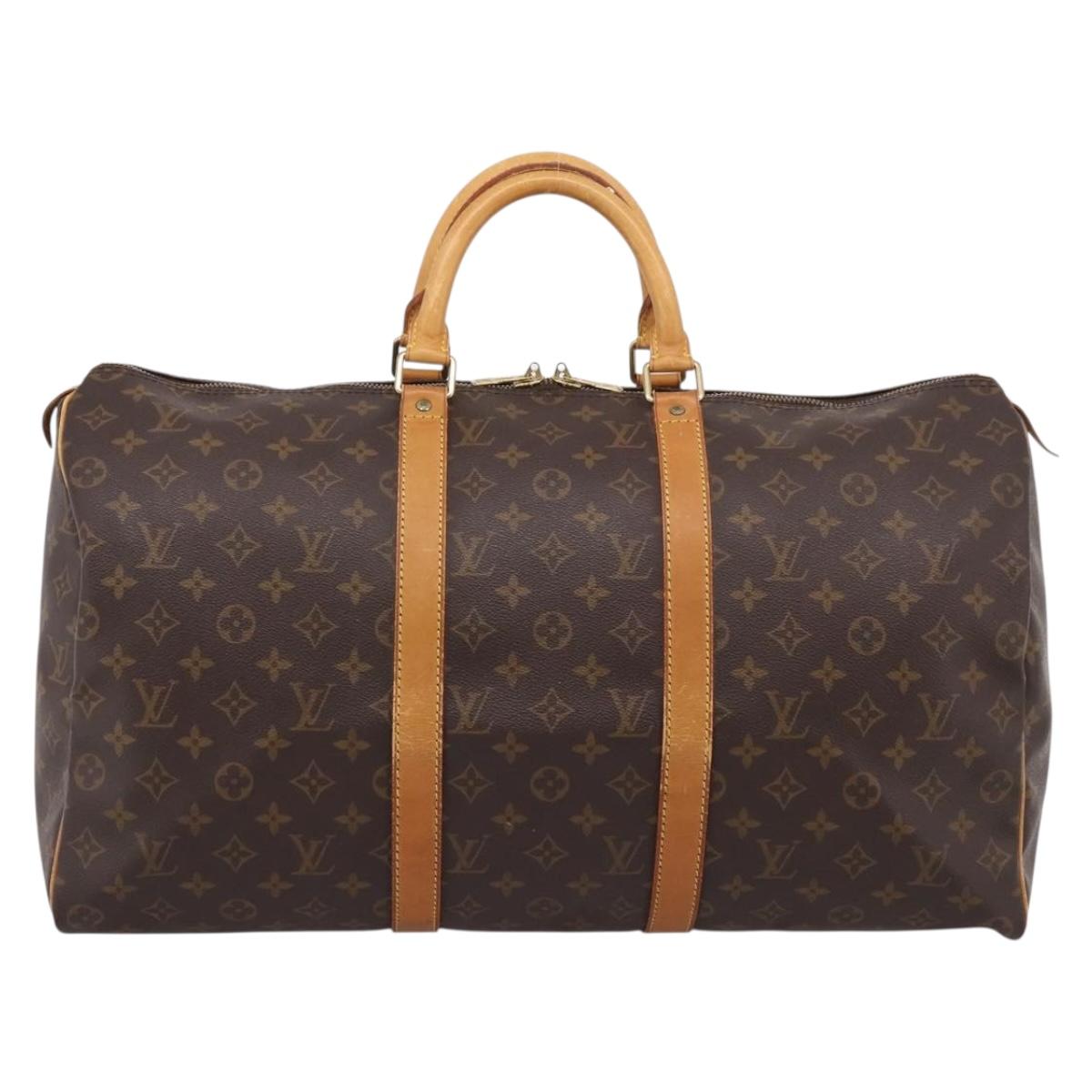 LOUIS VUITTON Monogram Keepall 50 Boston Bag M41426 LV Auth ka6644