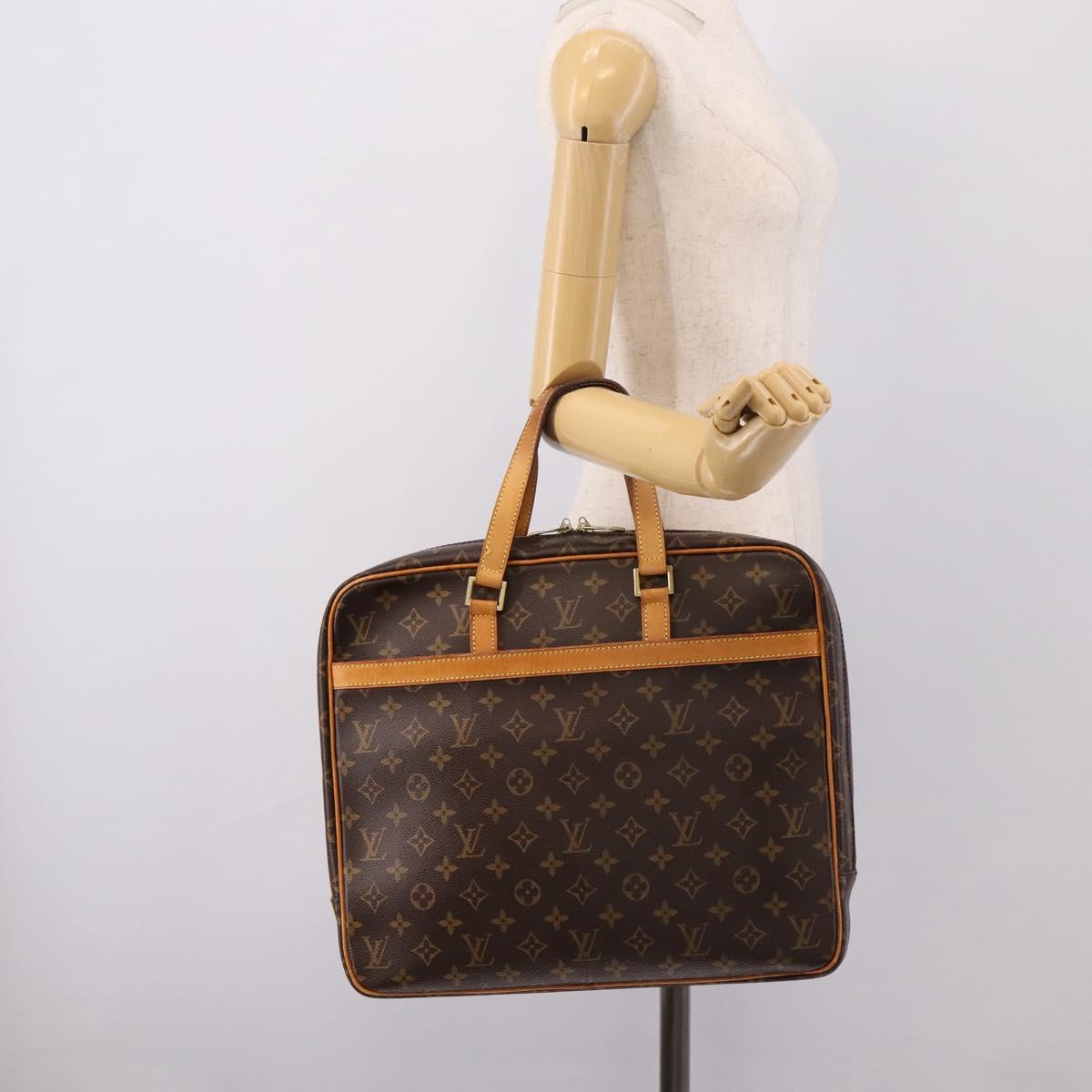LOUIS VUITTON Monogram Porte Documents Pegas Hand Bag M53343 LV Auth ka6645