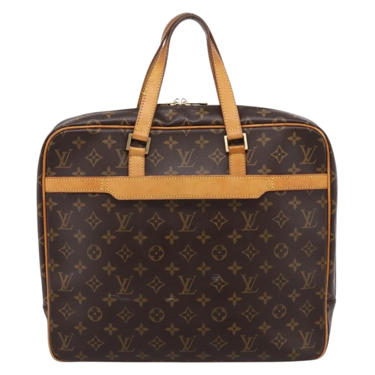 LOUIS VUITTON Monogram Porte Documents Pegas Hand Bag M53343 LV Auth ka6645