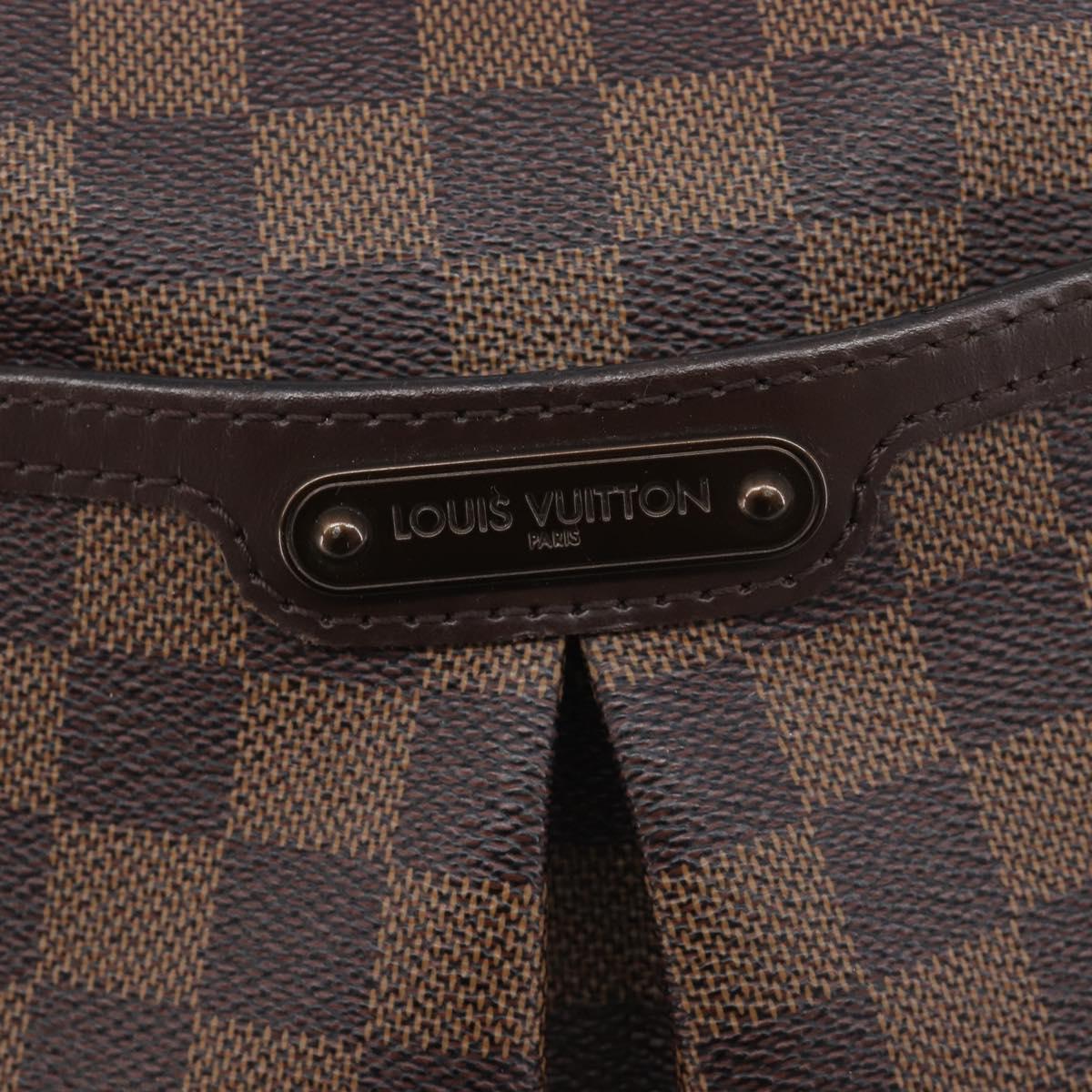 LOUIS VUITTON Damier Ebene Bloomsbury PM Shoulder Bag N42251 LV Auth ka6669A