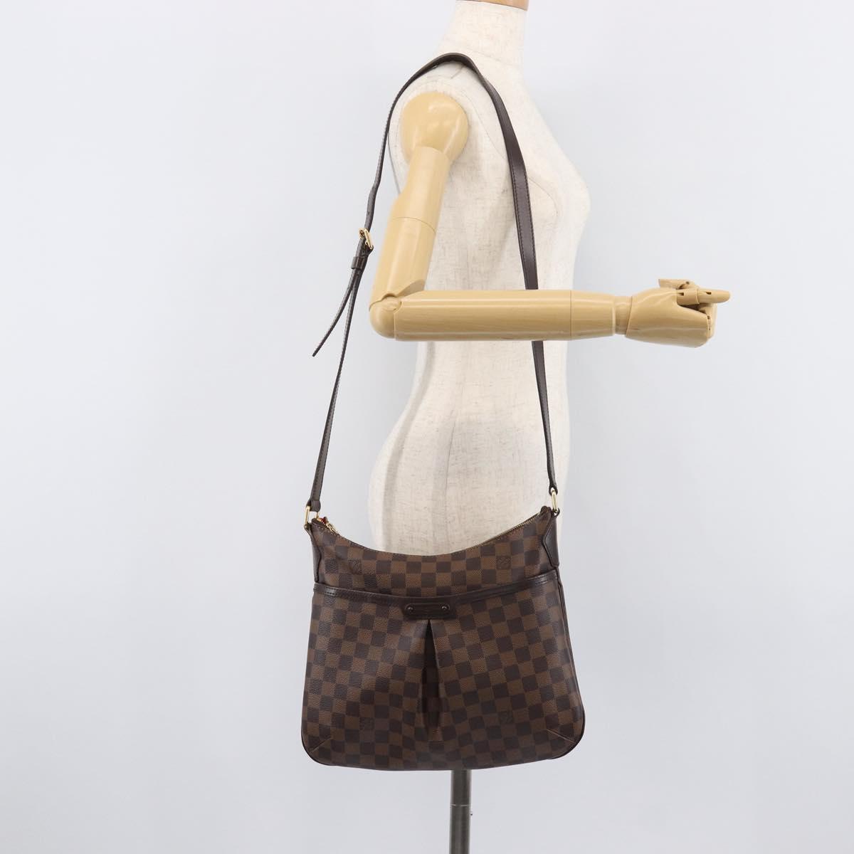 LOUIS VUITTON Damier Ebene Bloomsbury PM Shoulder Bag N42251 LV Auth ka6669A