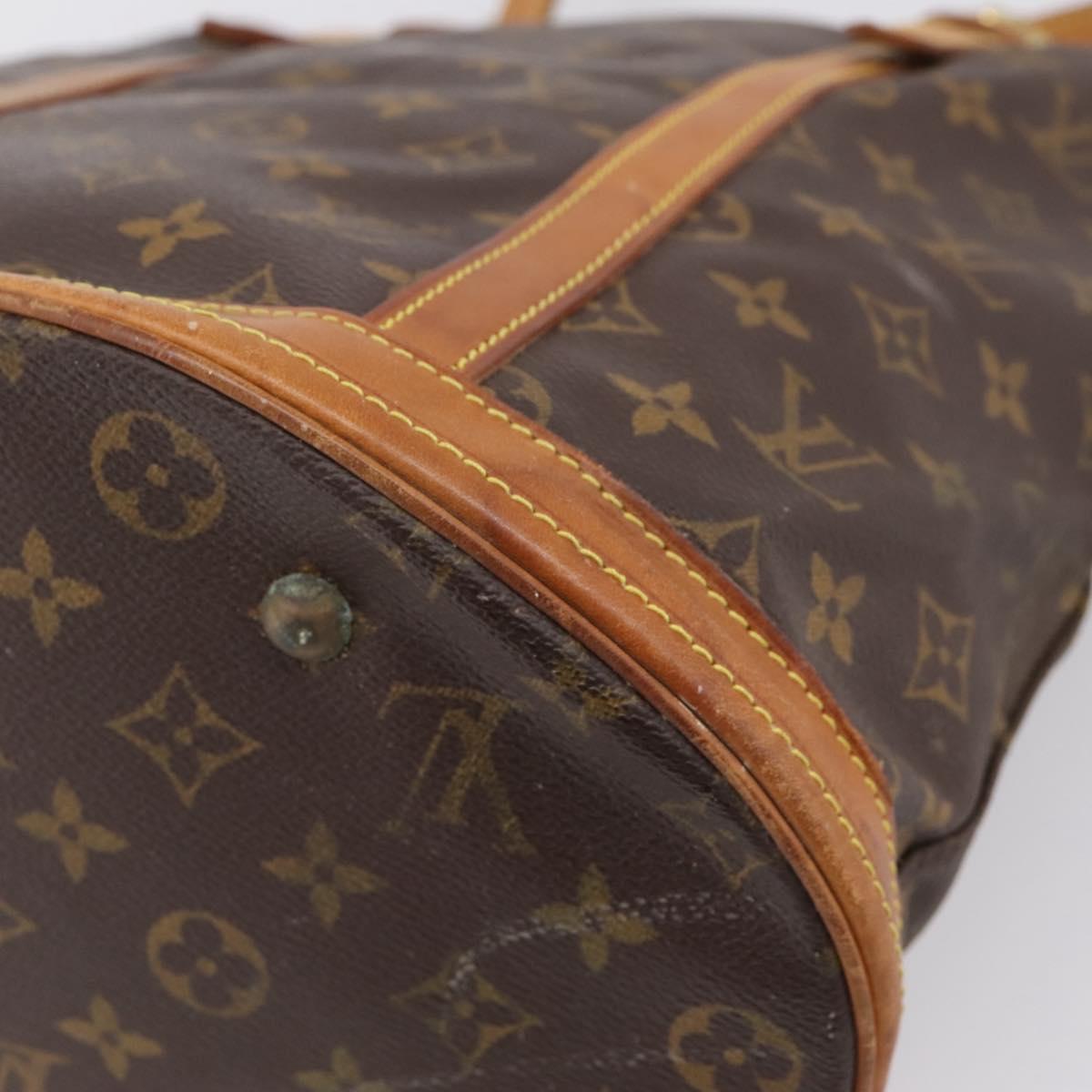 LOUIS VUITTON Monogram Bucket GM Shoulder Bag M42236 LV Auth ka6686