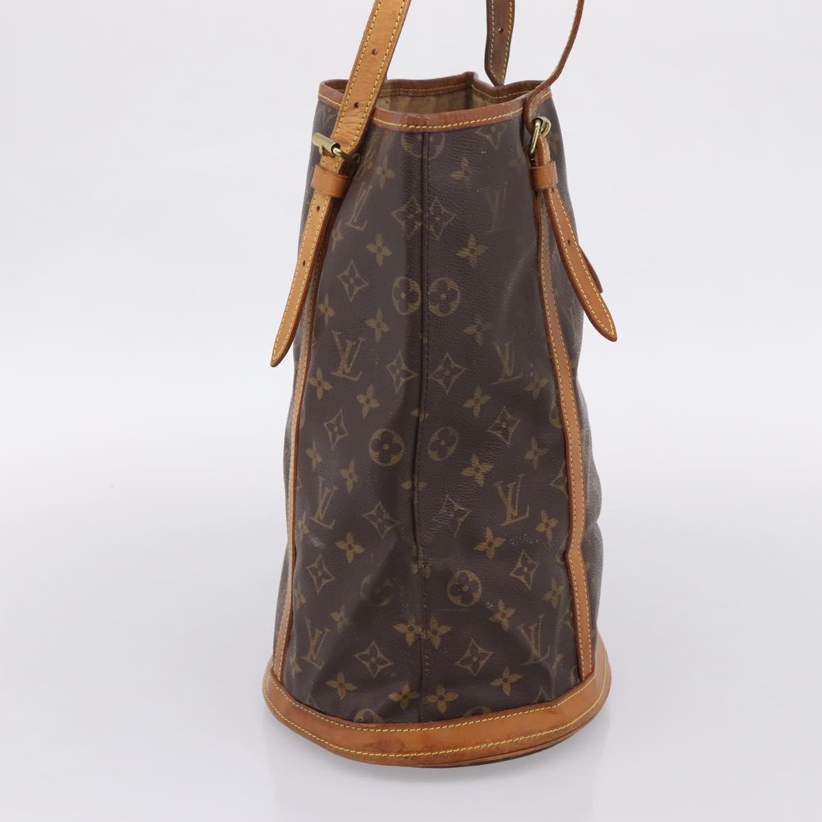 LOUIS VUITTON Monogram Bucket GM Shoulder Bag M42236 LV Auth ka6686
