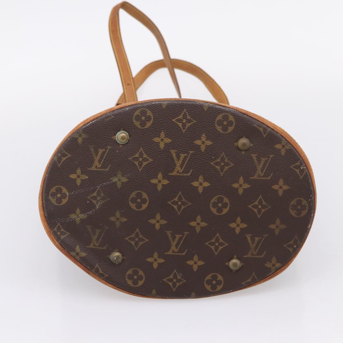 LOUIS VUITTON Monogram Bucket GM Shoulder Bag M42236 LV Auth ka6686