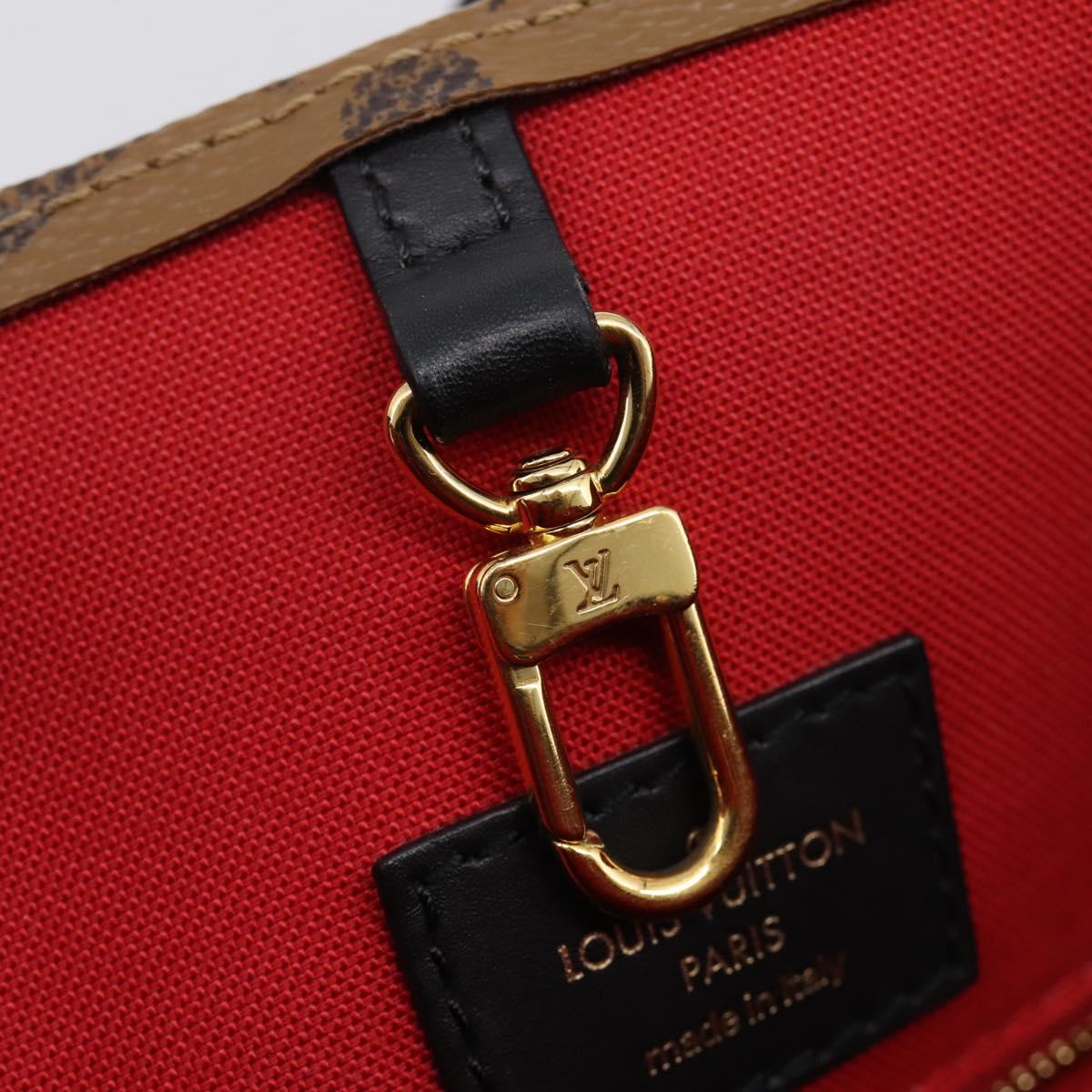LOUIS VUITTON Monogram Reverse Giant On The Go MM Tote Bag M45321 Auth ka6696M