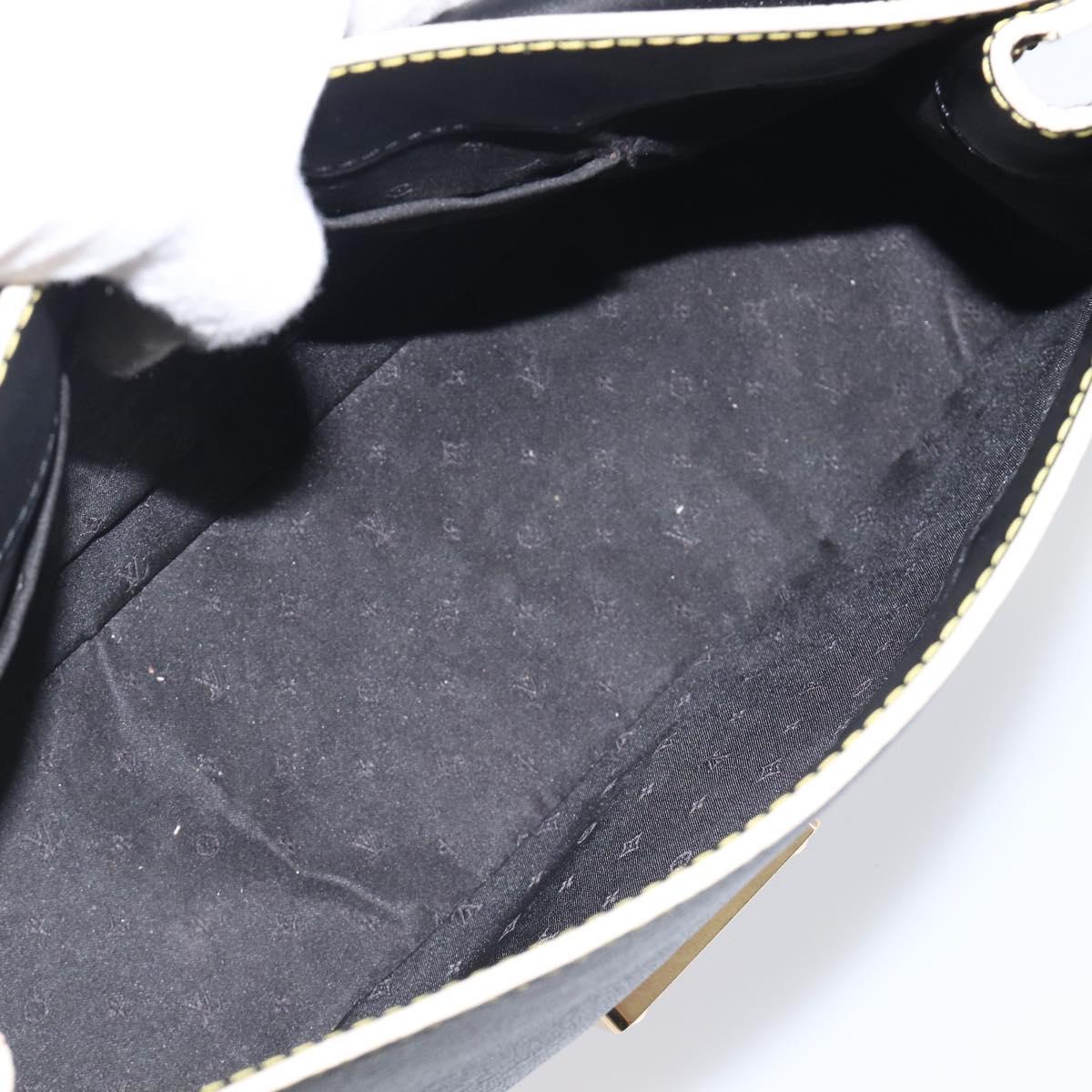 LOUIS VUITTON Suhari Tarantue Shoulder Bag Leather Black M91820 LV Auth ka6700V