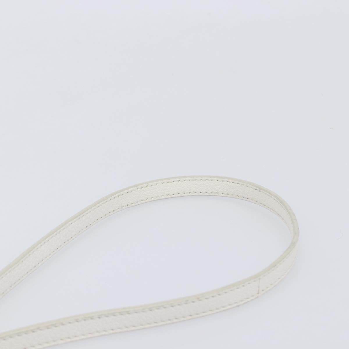Miu Miu Wicker Hand Bag Raffia 2way White Gold Tone Auth ka6703M