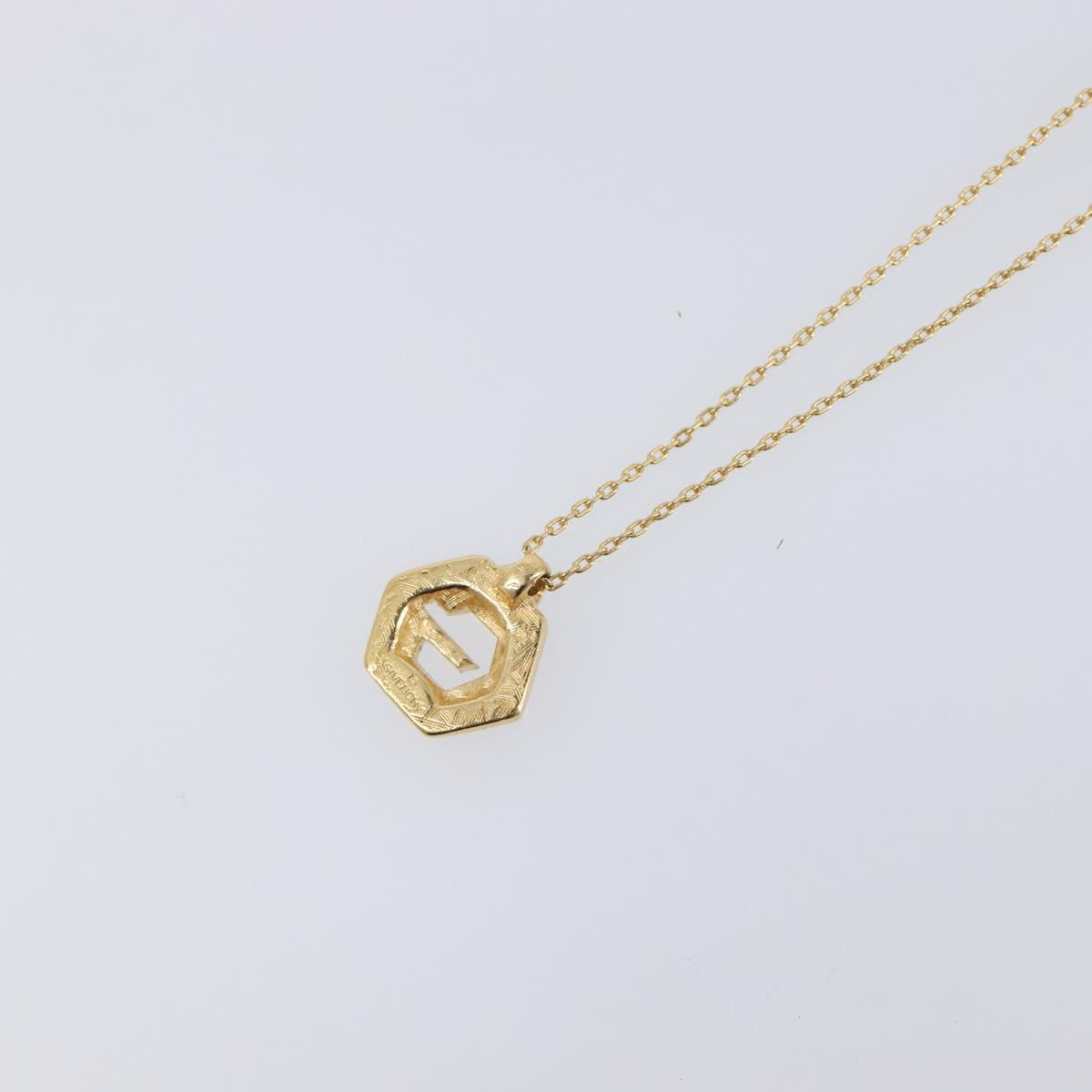 GIVENCHY Necklace Metal 4 Set Gold Tone Silver Auth ka6706