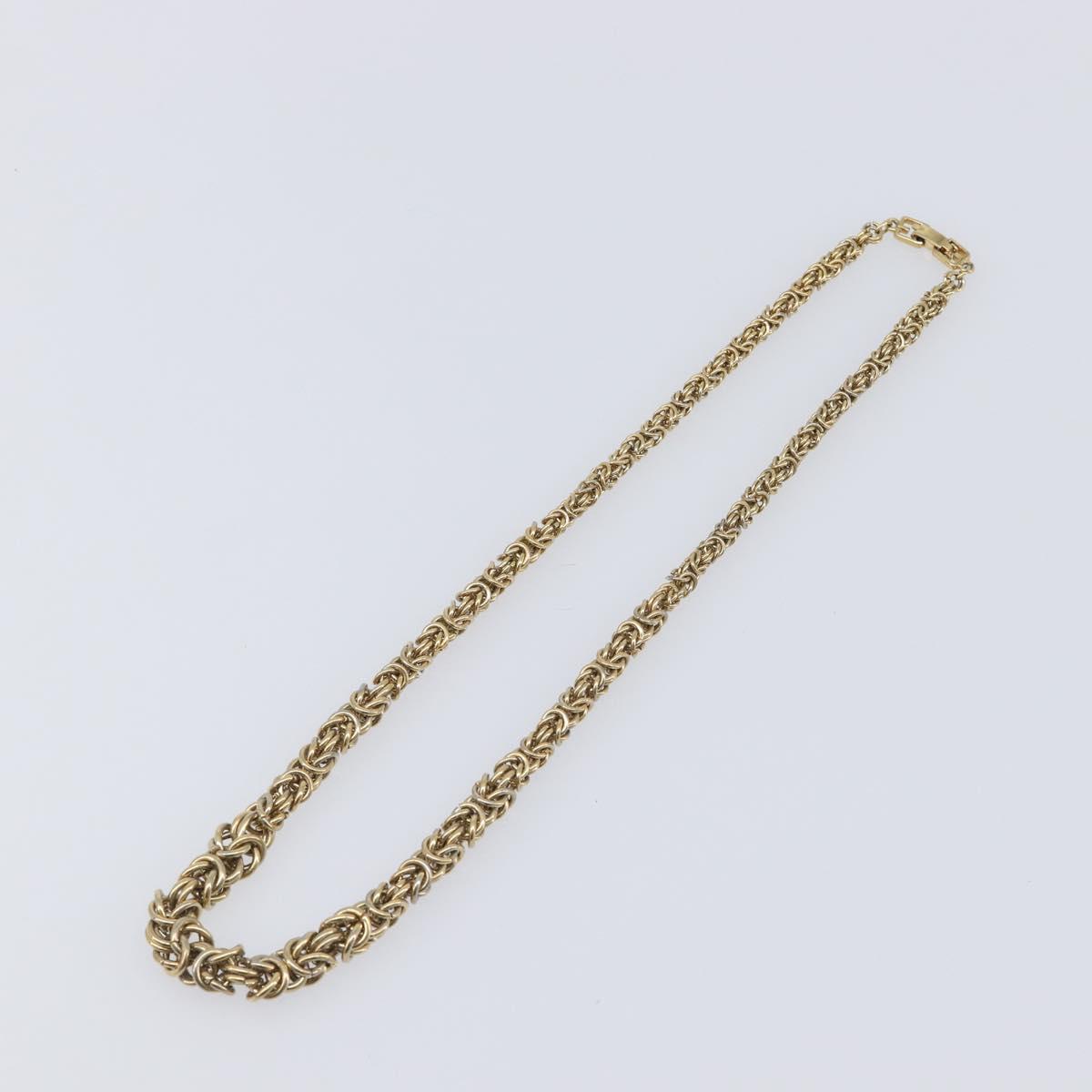 GIVENCHY Necklace Metal 4 Set Gold Tone Silver Auth ka6706